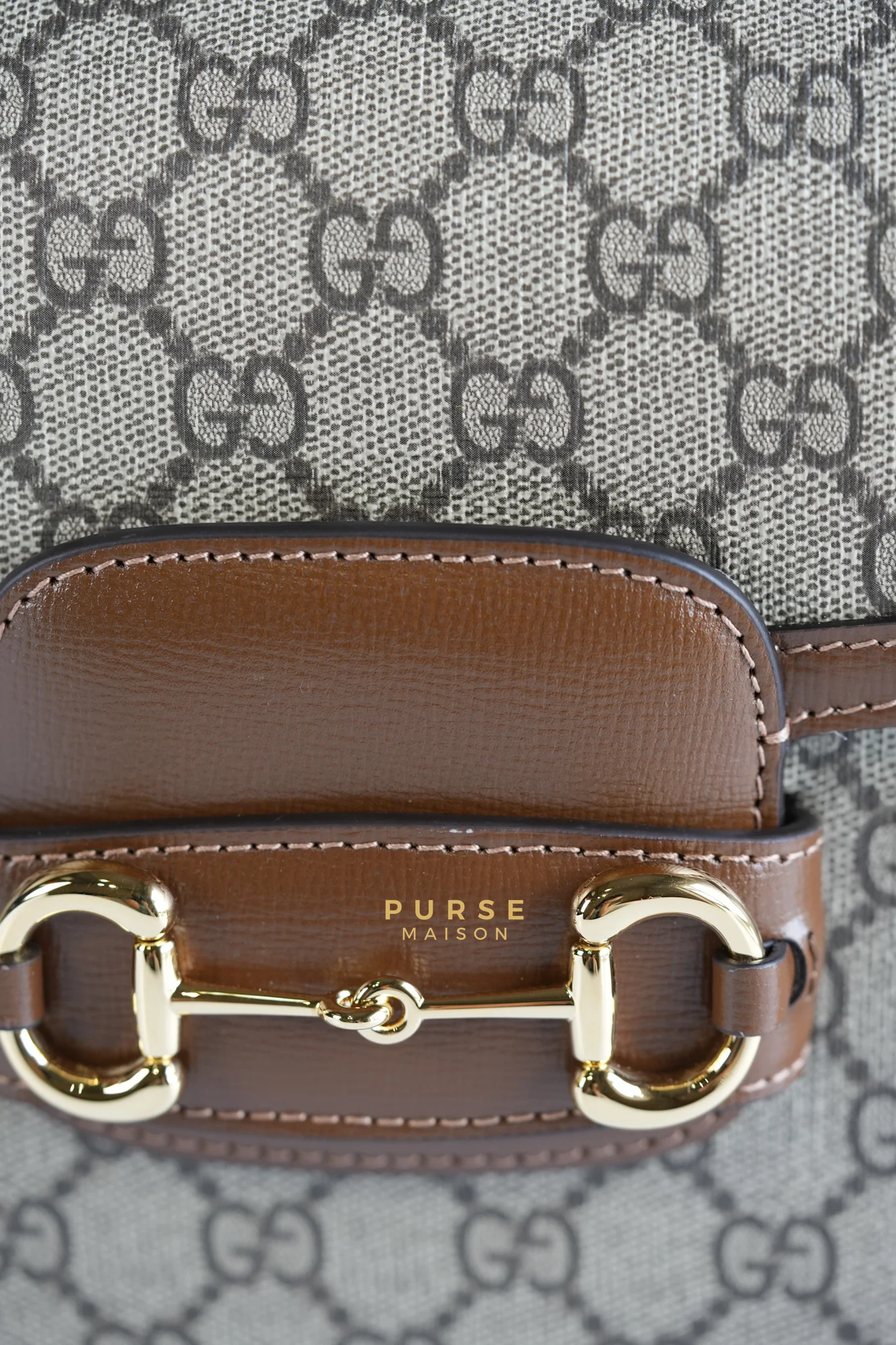 Gucci Horsebit 1955 in Brown Supreme Canvas Leather - Image 12