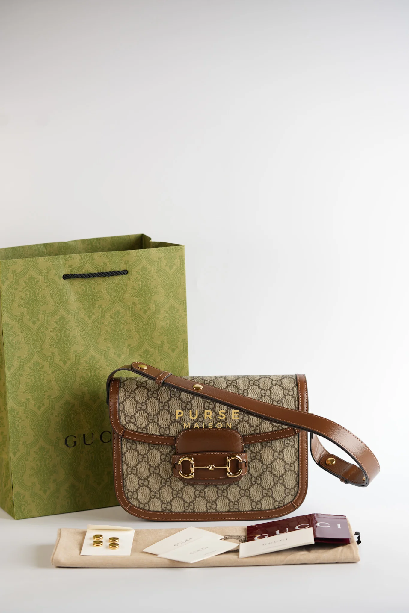 Gucci Horsebit 1955 in Brown Supreme Canvas Leather - Image 25