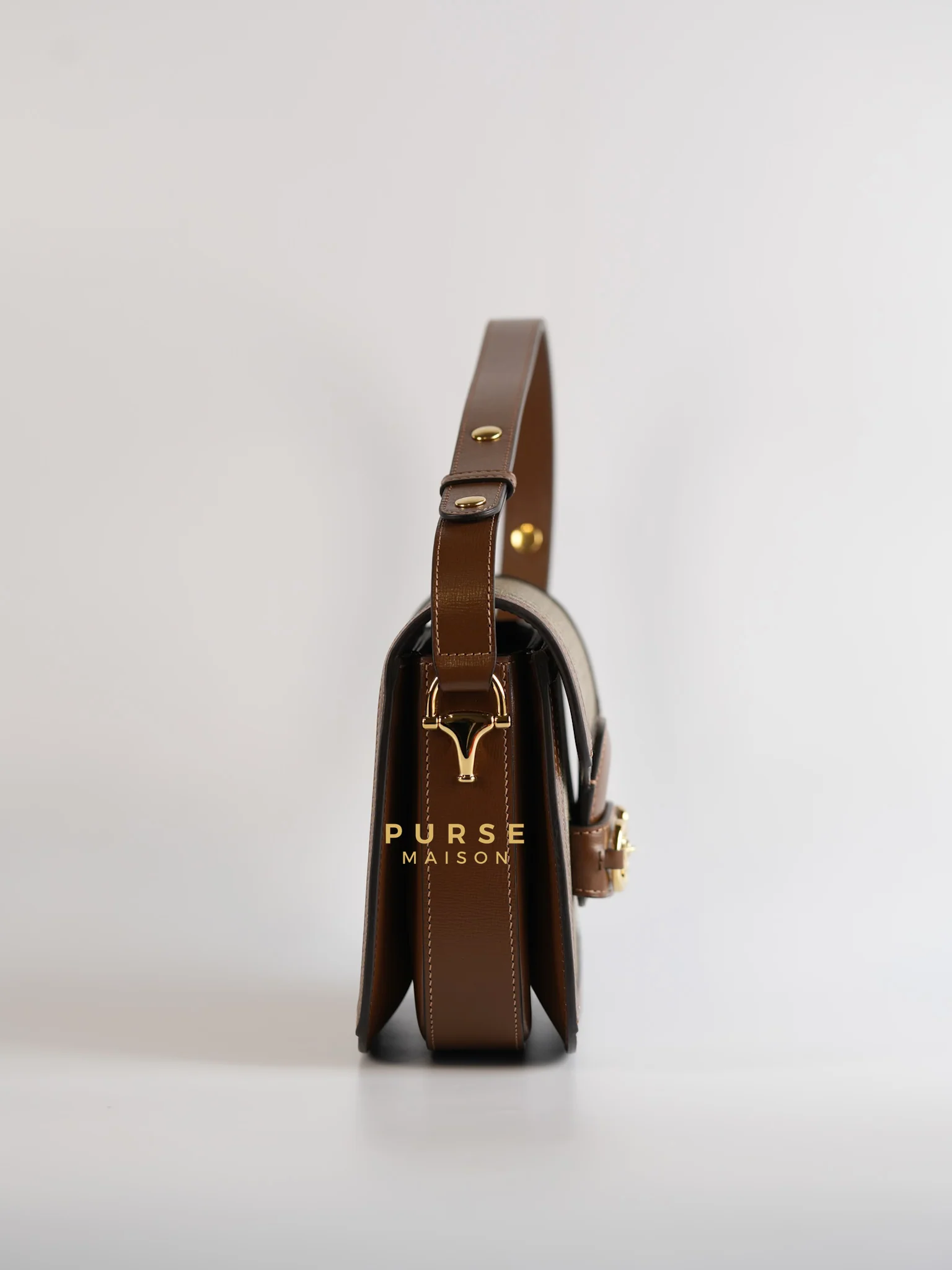 Gucci Horsebit 1955 in Brown Supreme Canvas Leather - Image 5