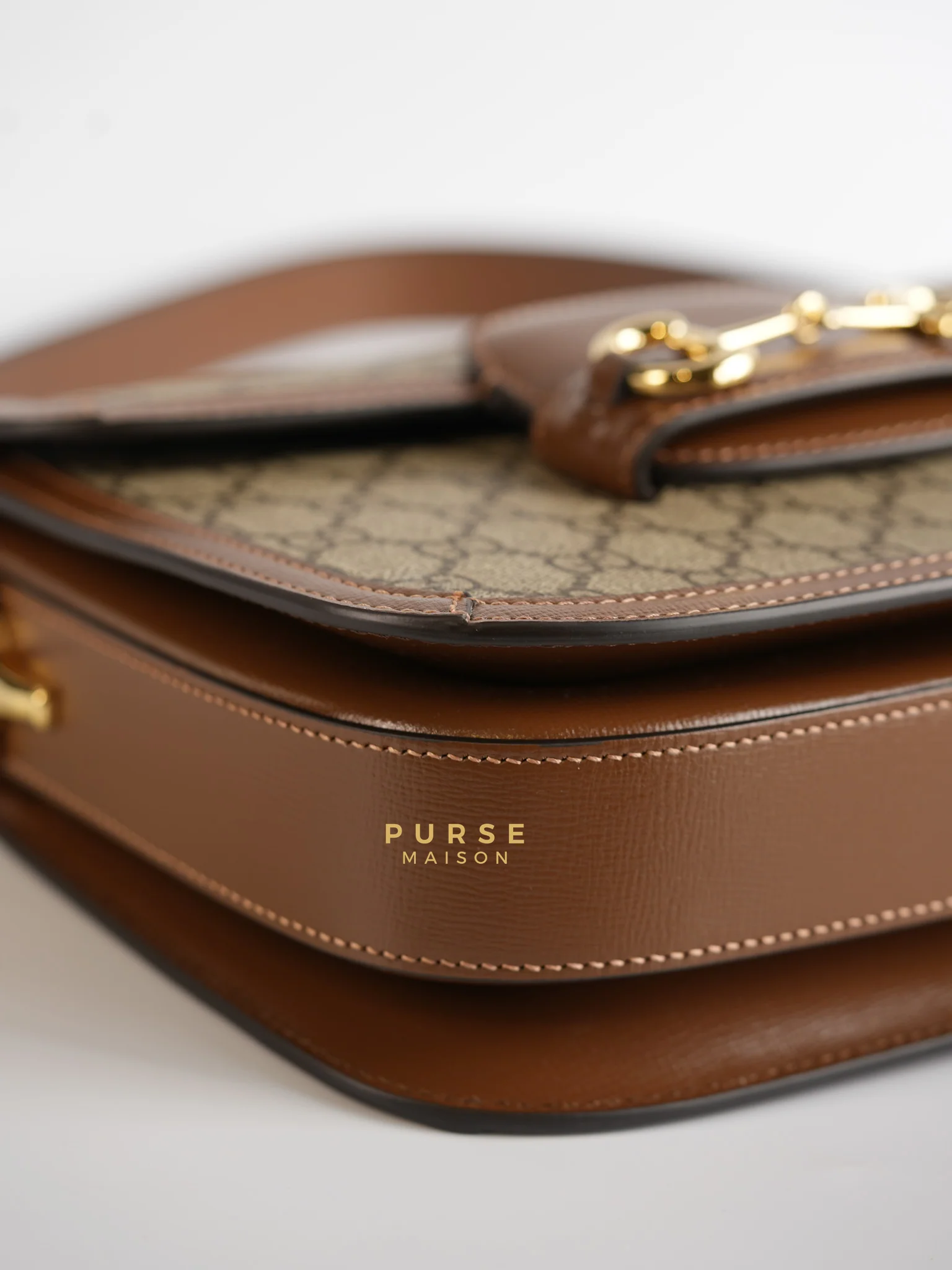 Gucci Horsebit 1955 in Brown Supreme Canvas Leather - Image 7
