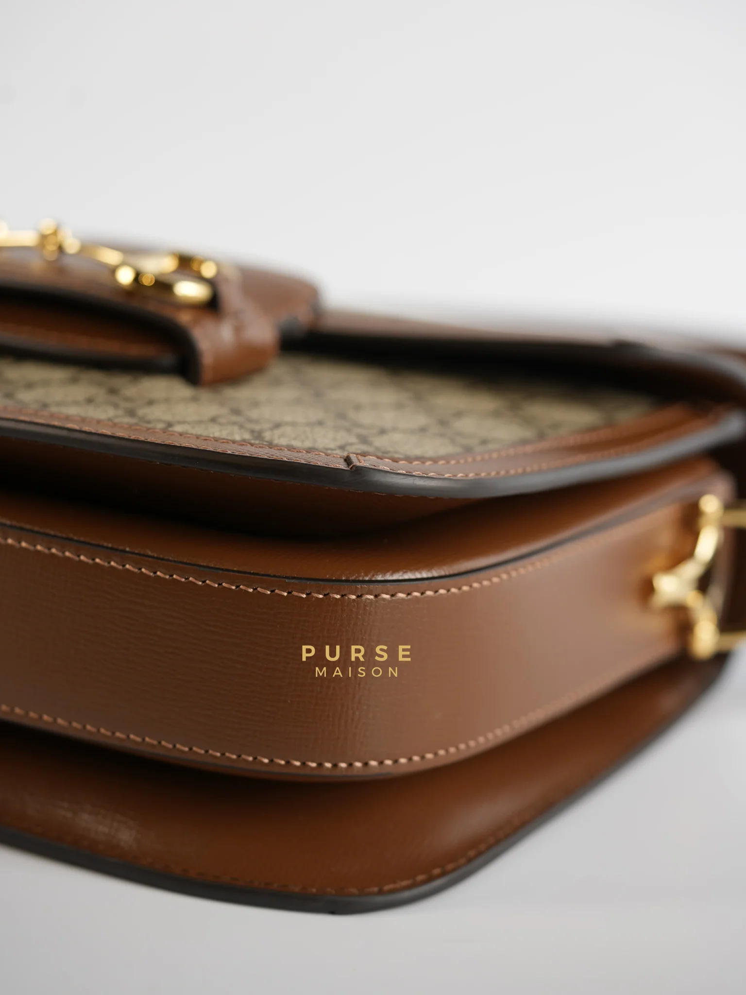 Gucci Horsebit 1955 in Brown Supreme Canvas Leather - Image 8