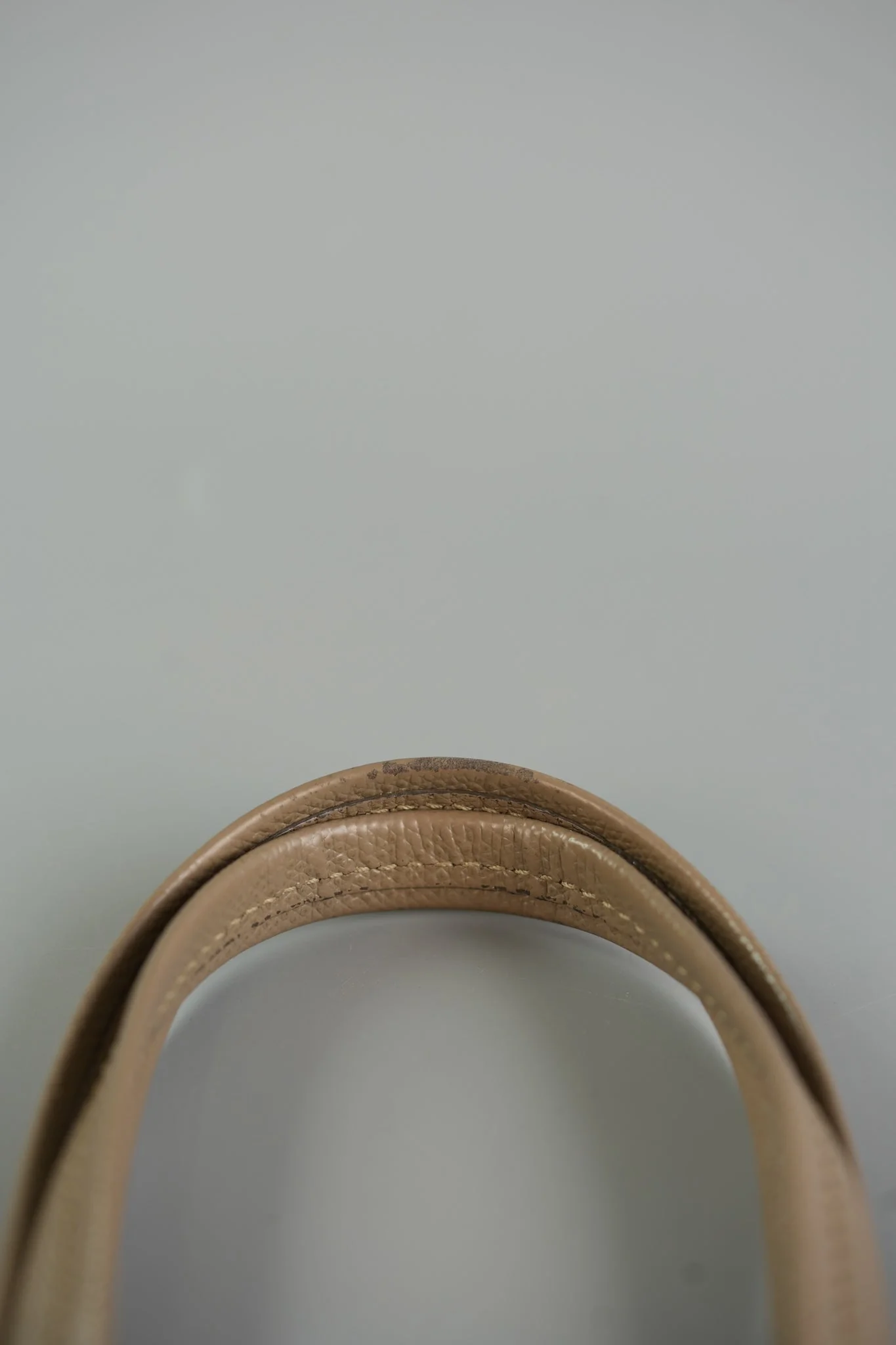 Celine Vertical Cabas Tote Bag in Dark Beige Grained Calfskin - Image 14