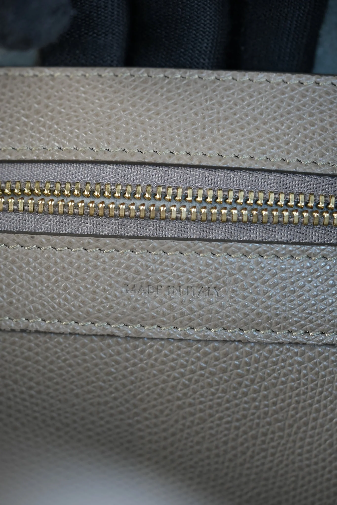 Celine Vertical Cabas Tote Bag in Dark Beige Grained Calfskin - Image 22