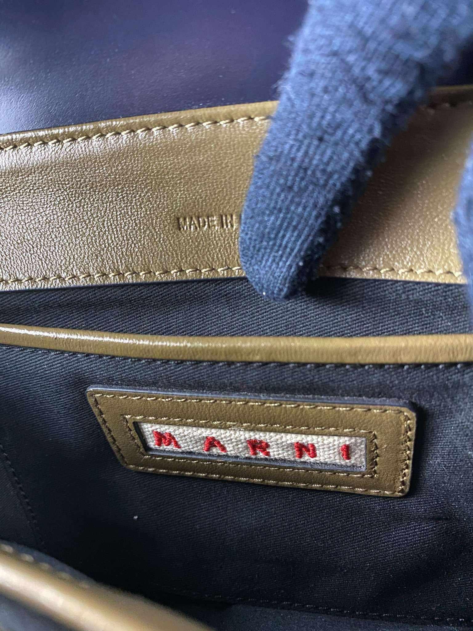 Marni Marni Glossy Calfskin Tuk navy blue - Image 11