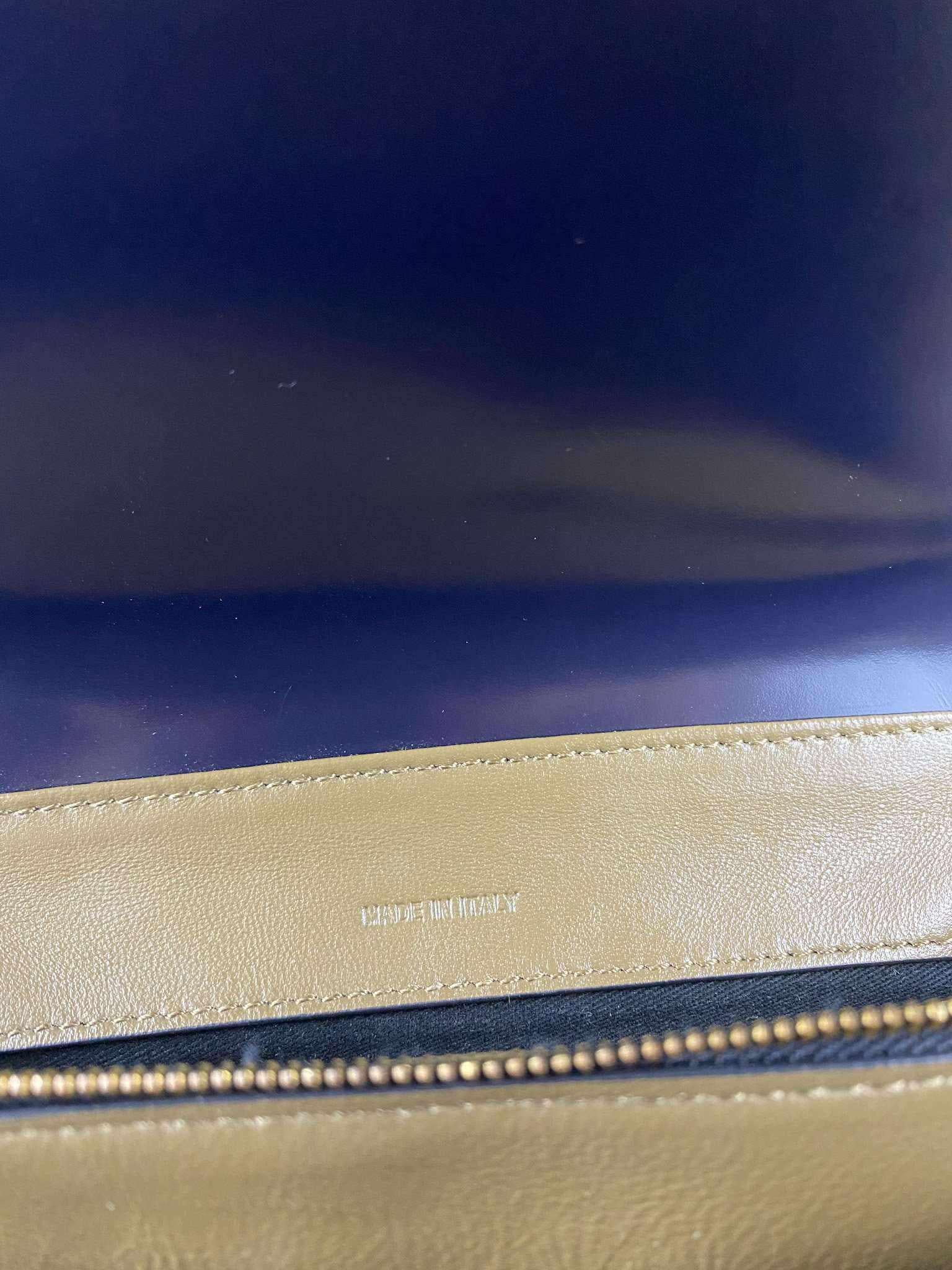 Marni Marni Glossy Calfskin Tuk navy blue - Image 12