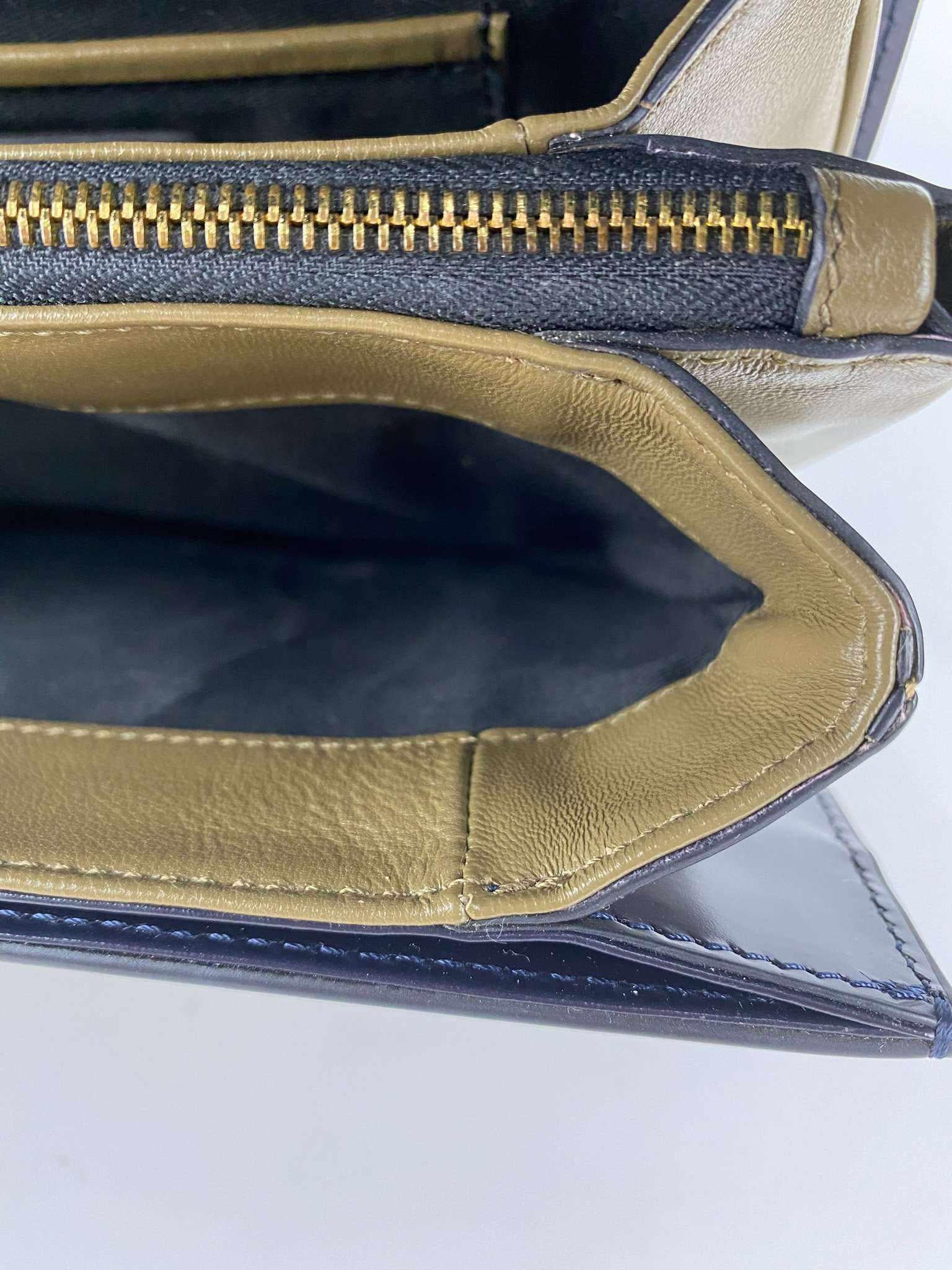 Marni Marni Glossy Calfskin Tuk navy blue - Image 14