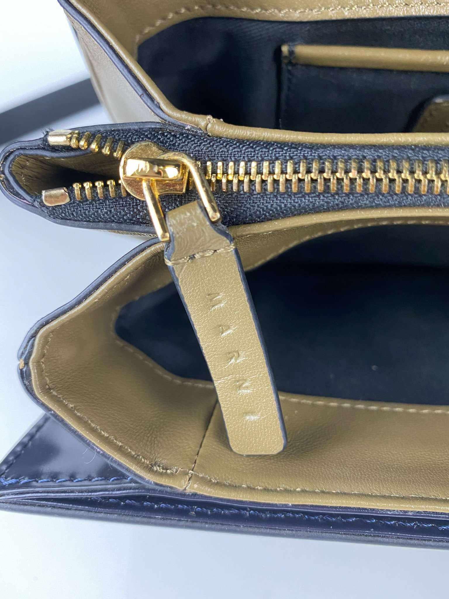 Marni Marni Glossy Calfskin Tuk navy blue - Image 15