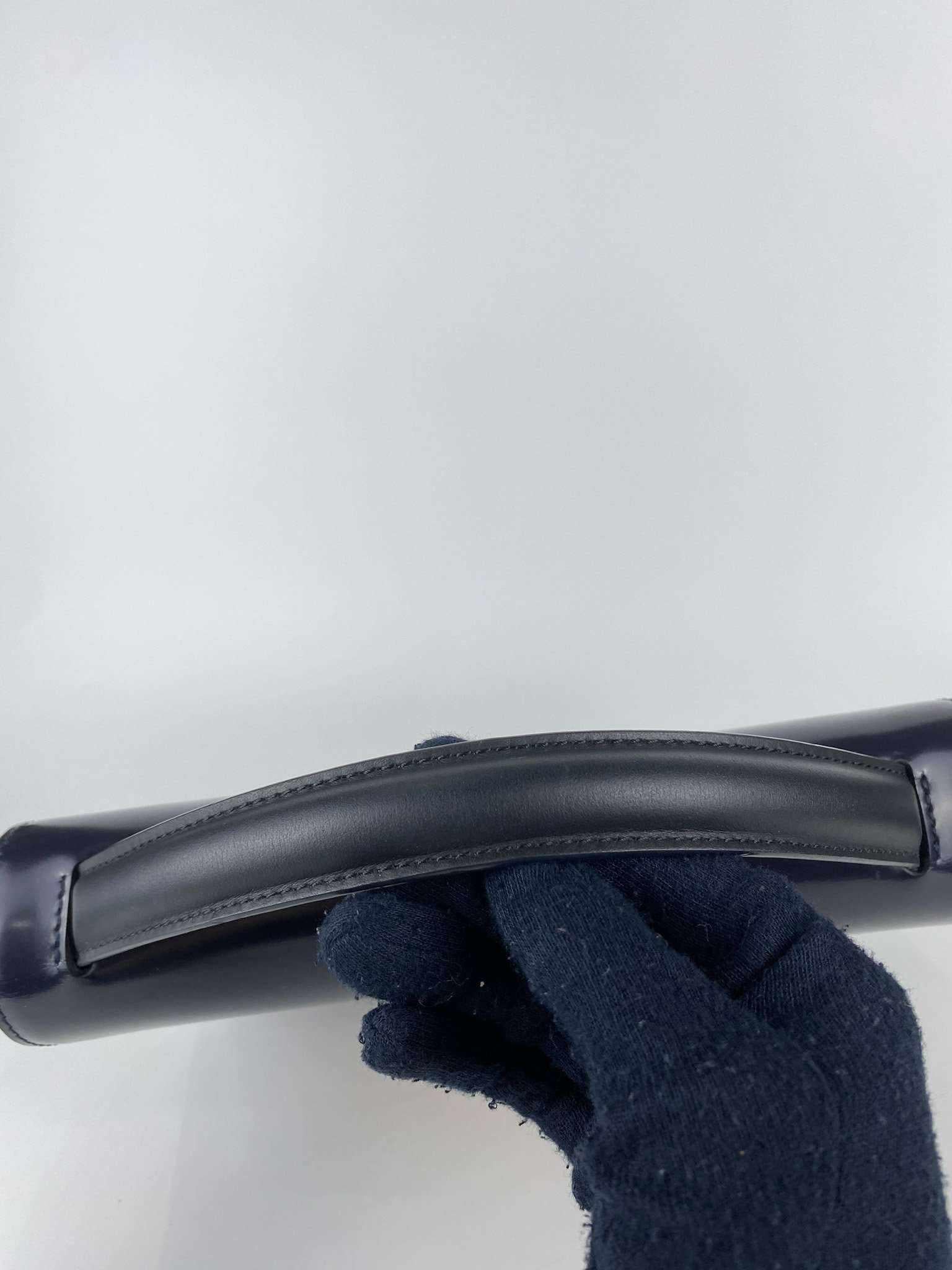 Marni Marni Glossy Calfskin Tuk navy blue - Image 8