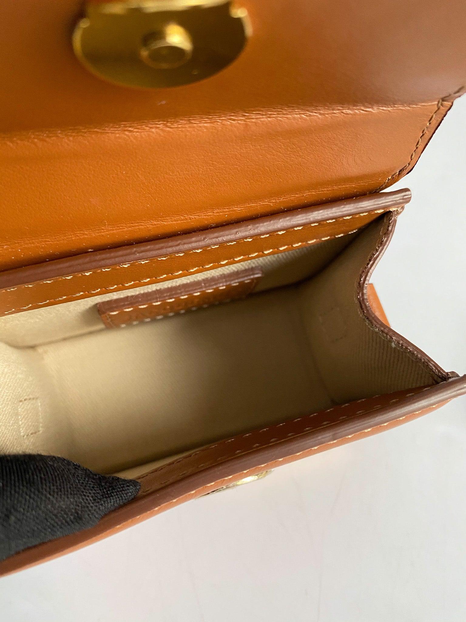 Jacquemus Jacquemus Le Chiquito Y Brown Mini Bag in Gold Hardware - Image 19