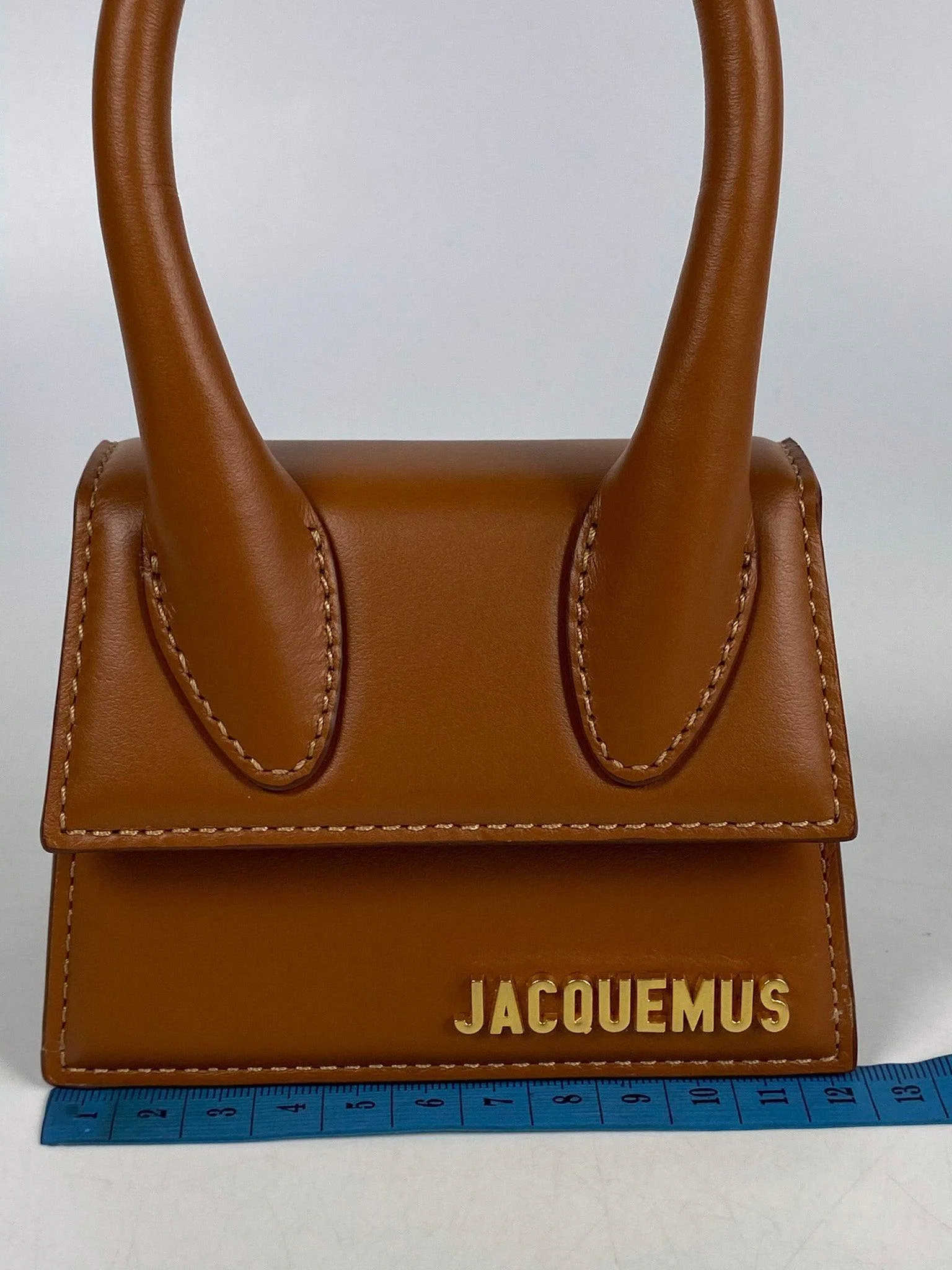 Jacquemus Jacquemus Le Chiquito Y Brown Mini Bag in Gold Hardware - Image 30