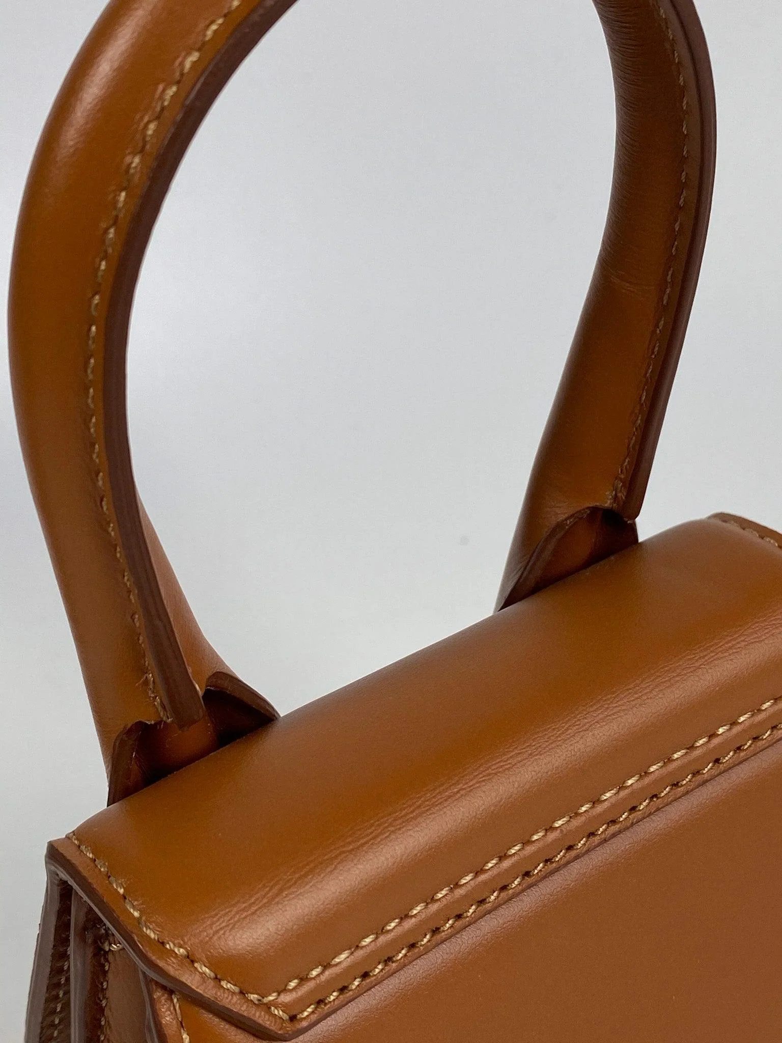 Jacquemus Jacquemus Le Chiquito Y Brown Mini Bag in Gold Hardware - Image 9