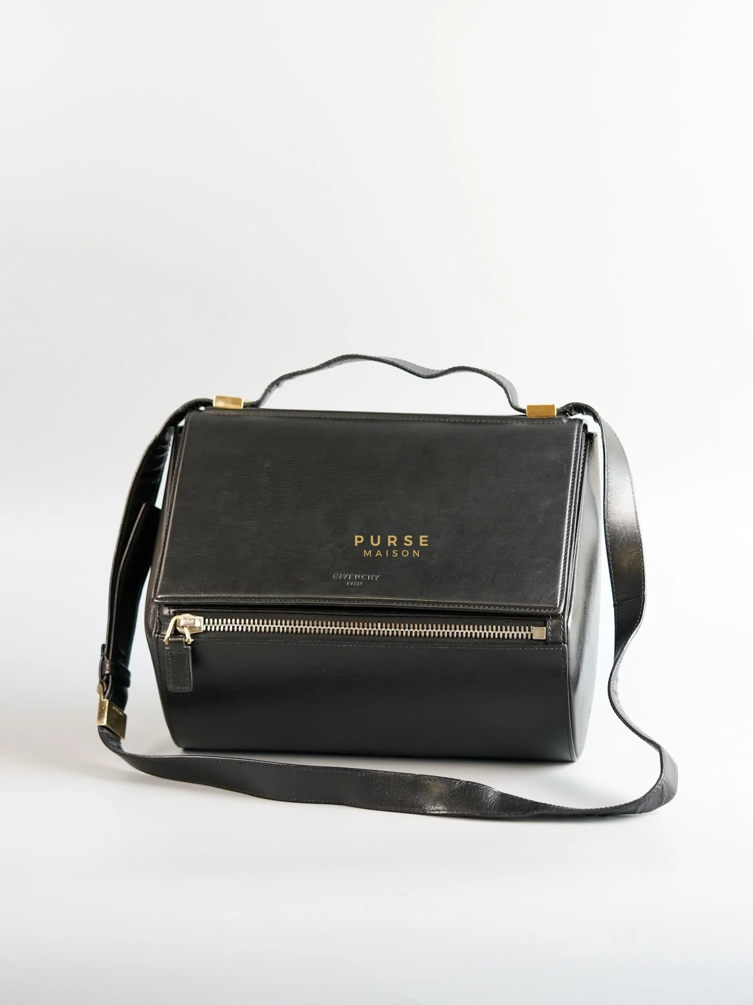 Givenchy Pandora Box Medium in Black Calfskin Leather - Image 3