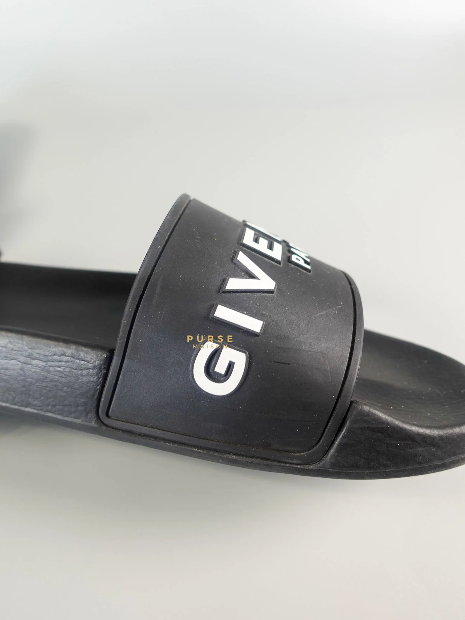 Givenchy Logo Slide Black/White Sandals Size 37 EU (24cm) - Image 13