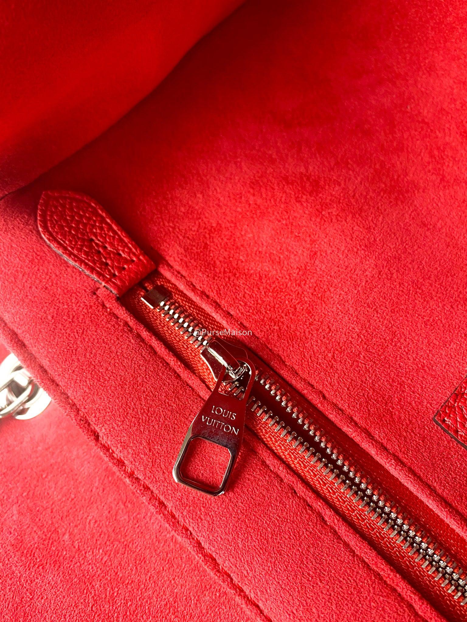 Louis Vuitton Saint Germain PM in Red Monogram Empreinte Leather (Date Code: TR0156) - Image 9