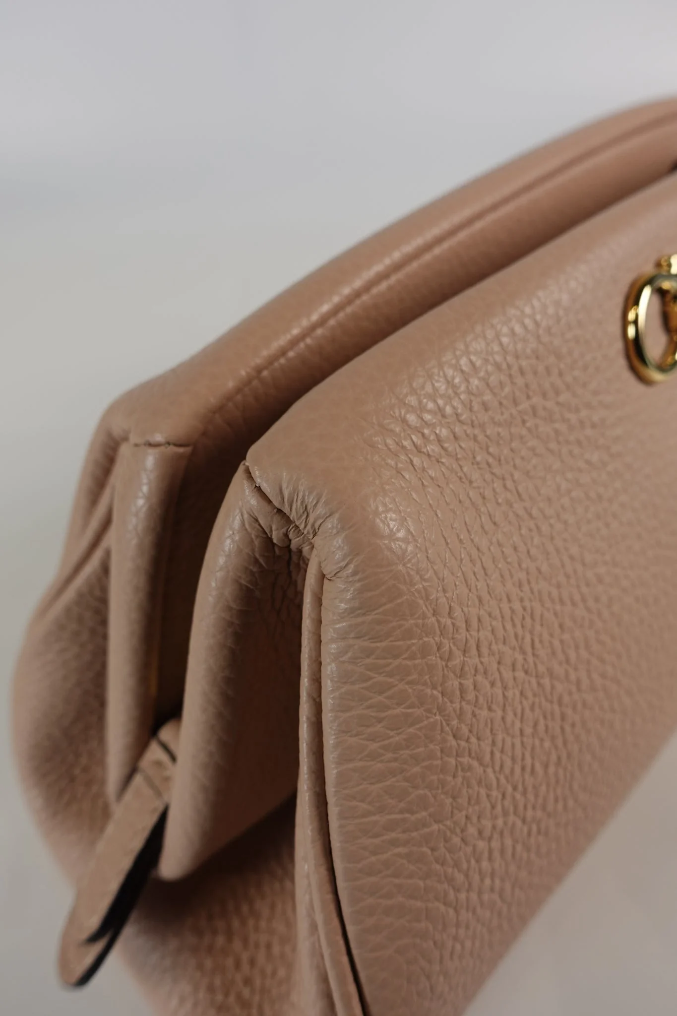 Salvatore Ferragamo Gancini Calfskin Leather Mini Crossbody Bag in Pink - Image 15