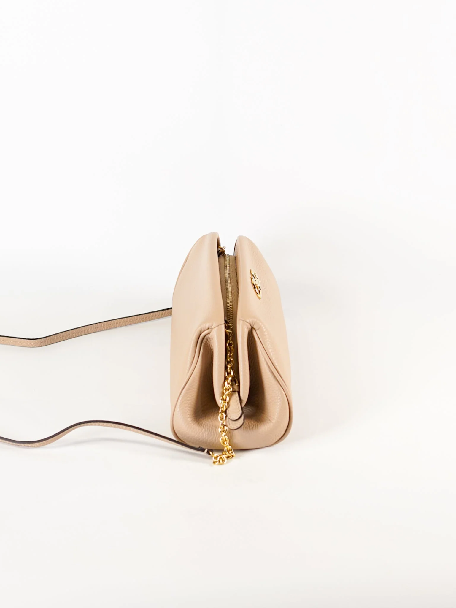 Salvatore Ferragamo Gancini Calfskin Leather Mini Crossbody Bag in Pink - Image 3