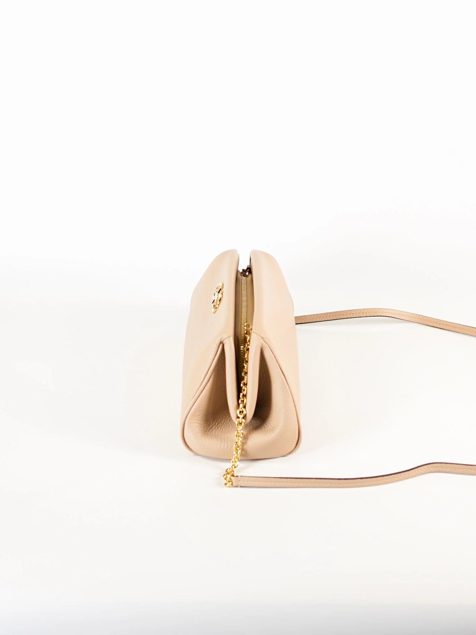 Salvatore Ferragamo Gancini Calfskin Leather Mini Crossbody Bag in Pink - Image 4
