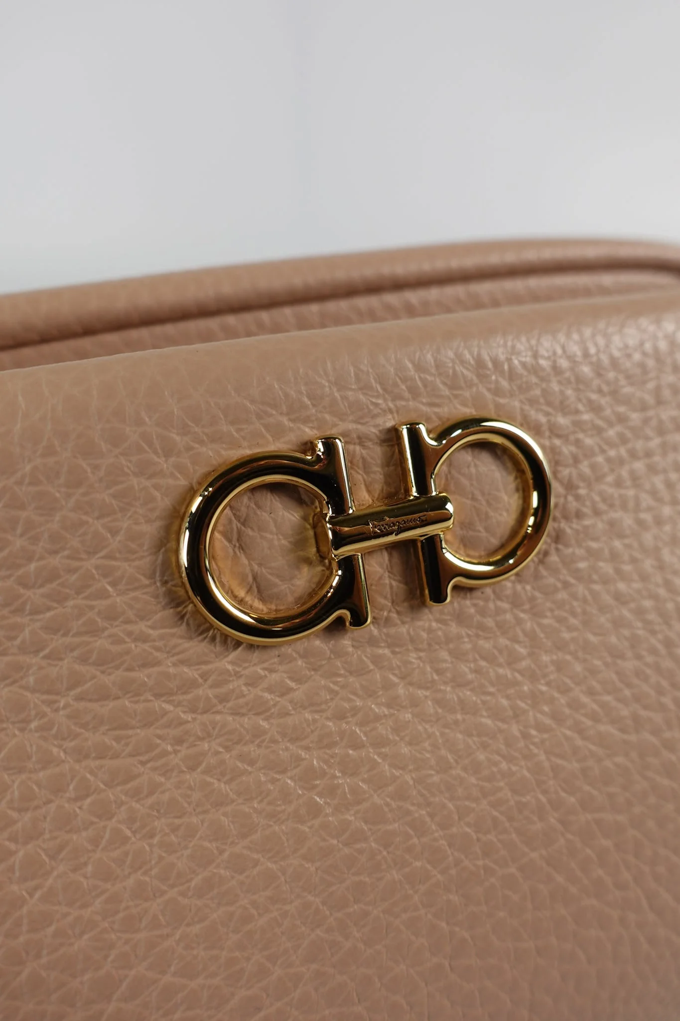 Salvatore Ferragamo Gancini Calfskin Leather Mini Crossbody Bag in Pink - Image 8