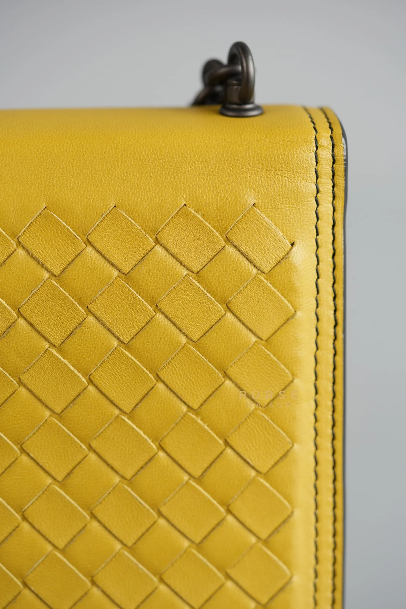 Bottega Veneta Mini Runway in Yellow Intrecciato Leather Shoulder Bag - Image 19