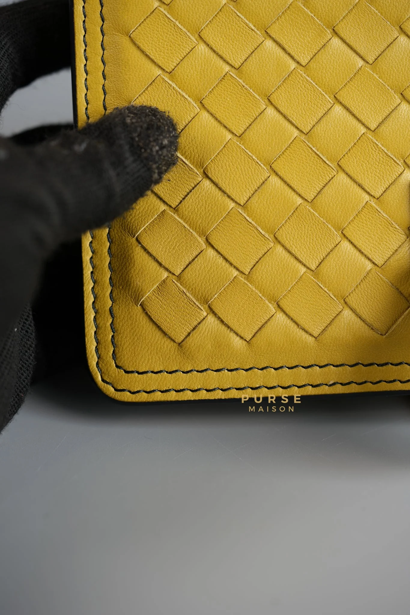 Bottega Veneta Mini Runway in Yellow Intrecciato Leather Shoulder Bag - Image 21