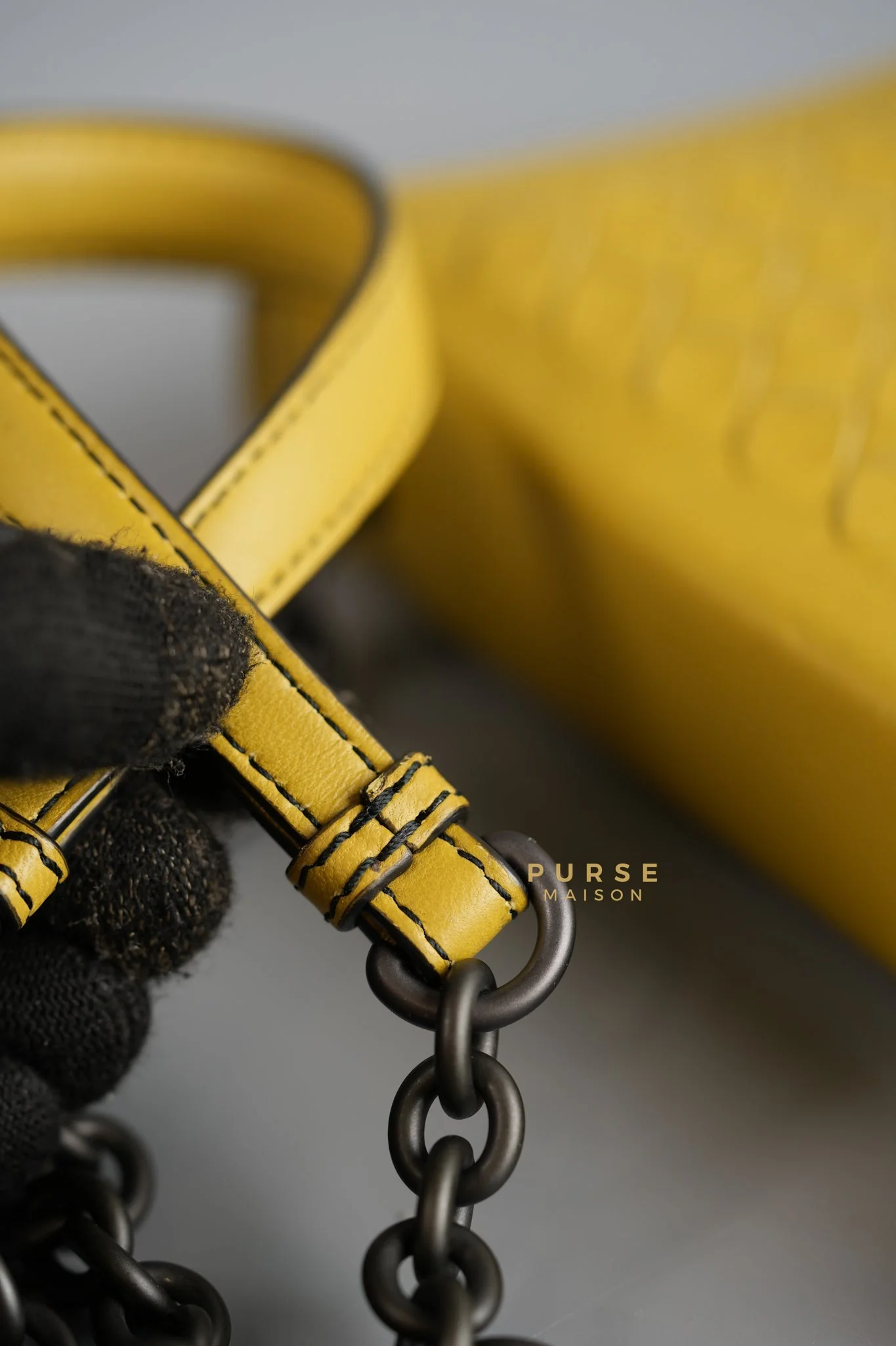 Bottega Veneta Mini Runway in Yellow Intrecciato Leather Shoulder Bag - Image 35