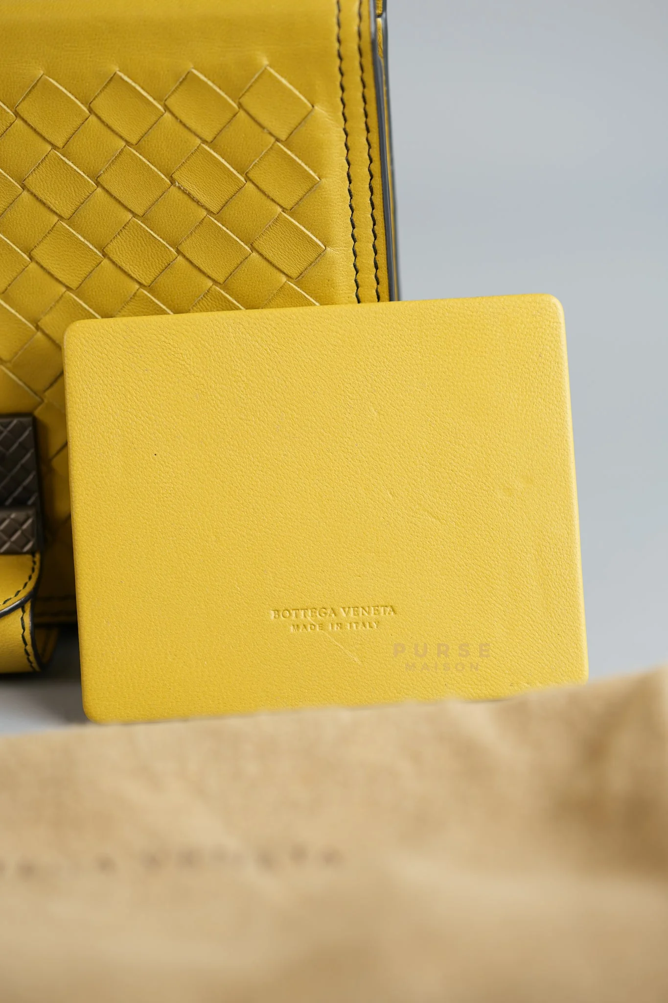 Bottega Veneta Mini Runway in Yellow Intrecciato Leather Shoulder Bag - Image 37