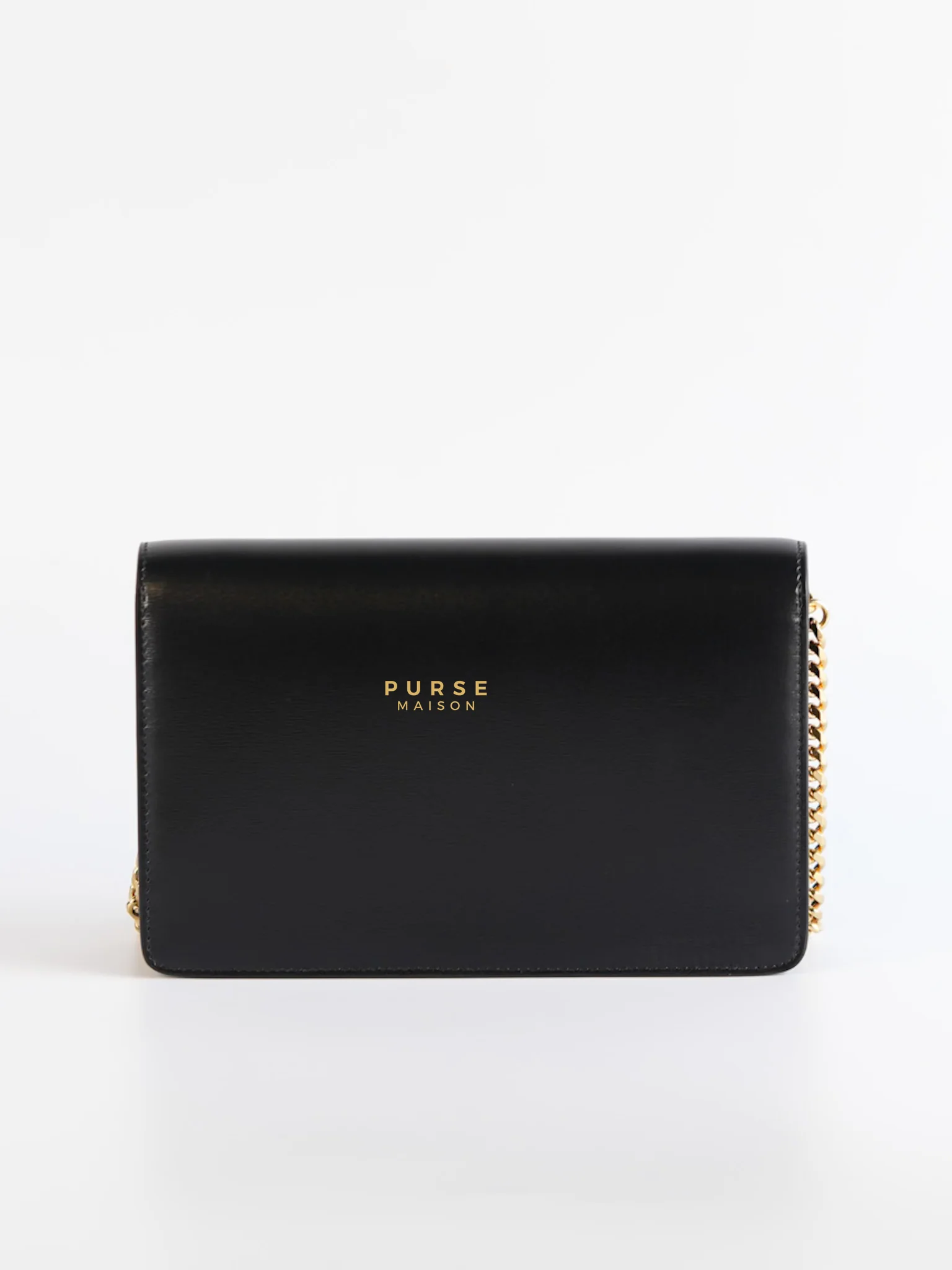 Celine Wallet On Chain Margo Black in Smooth Leather - Image 3