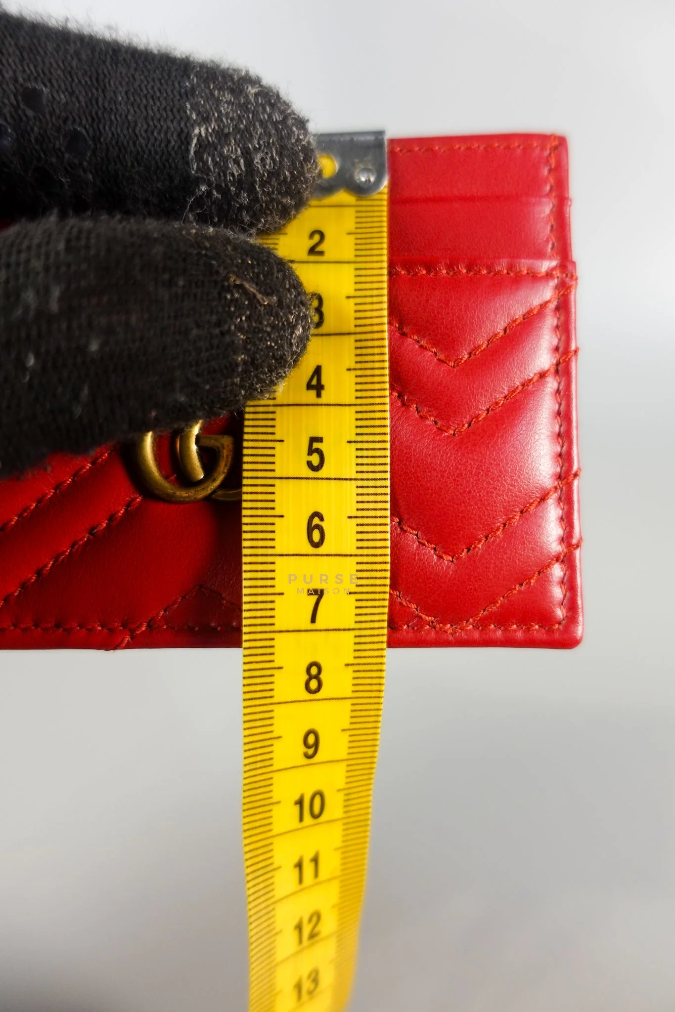 Gucci Flat Cardholder in Red Leather - Image 10