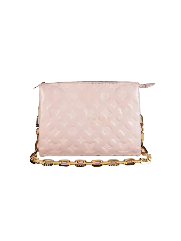 Louis Vuitton Coussin PM Rose Pink in Embossed Monogram Calfskin Leather (Microchip) - Image 2