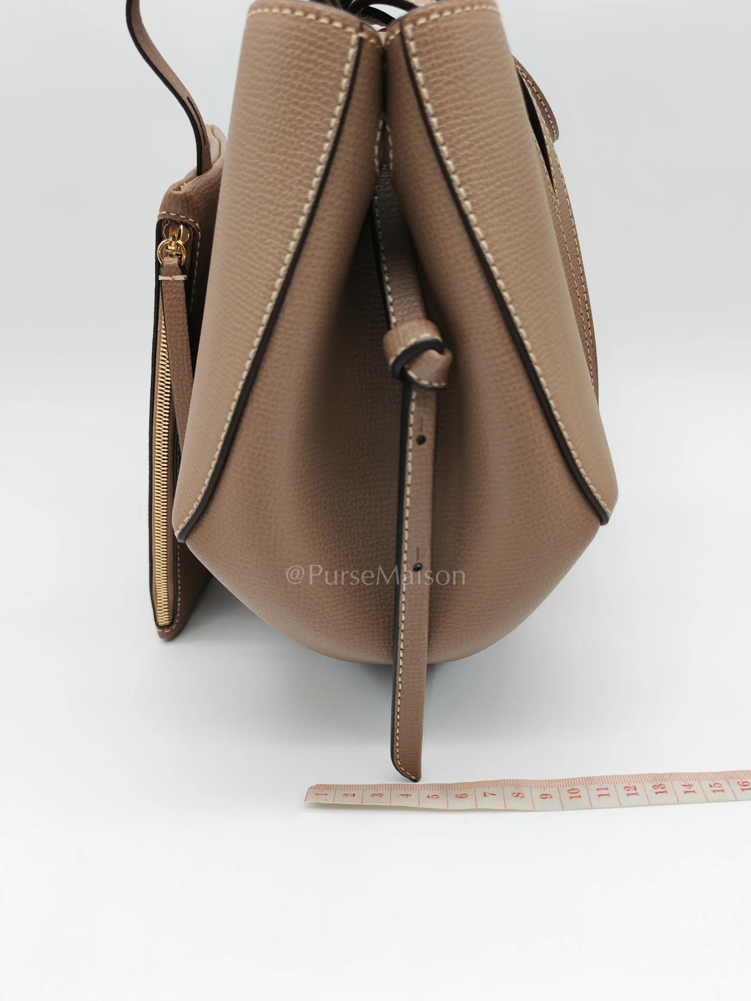 Polene Cyme Mini in Root Graine Leather Shoulder Bag - Image 24