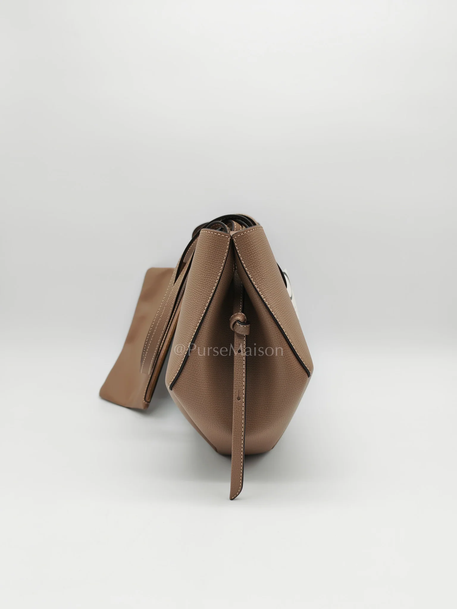 Polene Cyme Mini in Root Graine Leather Shoulder Bag - Image 6