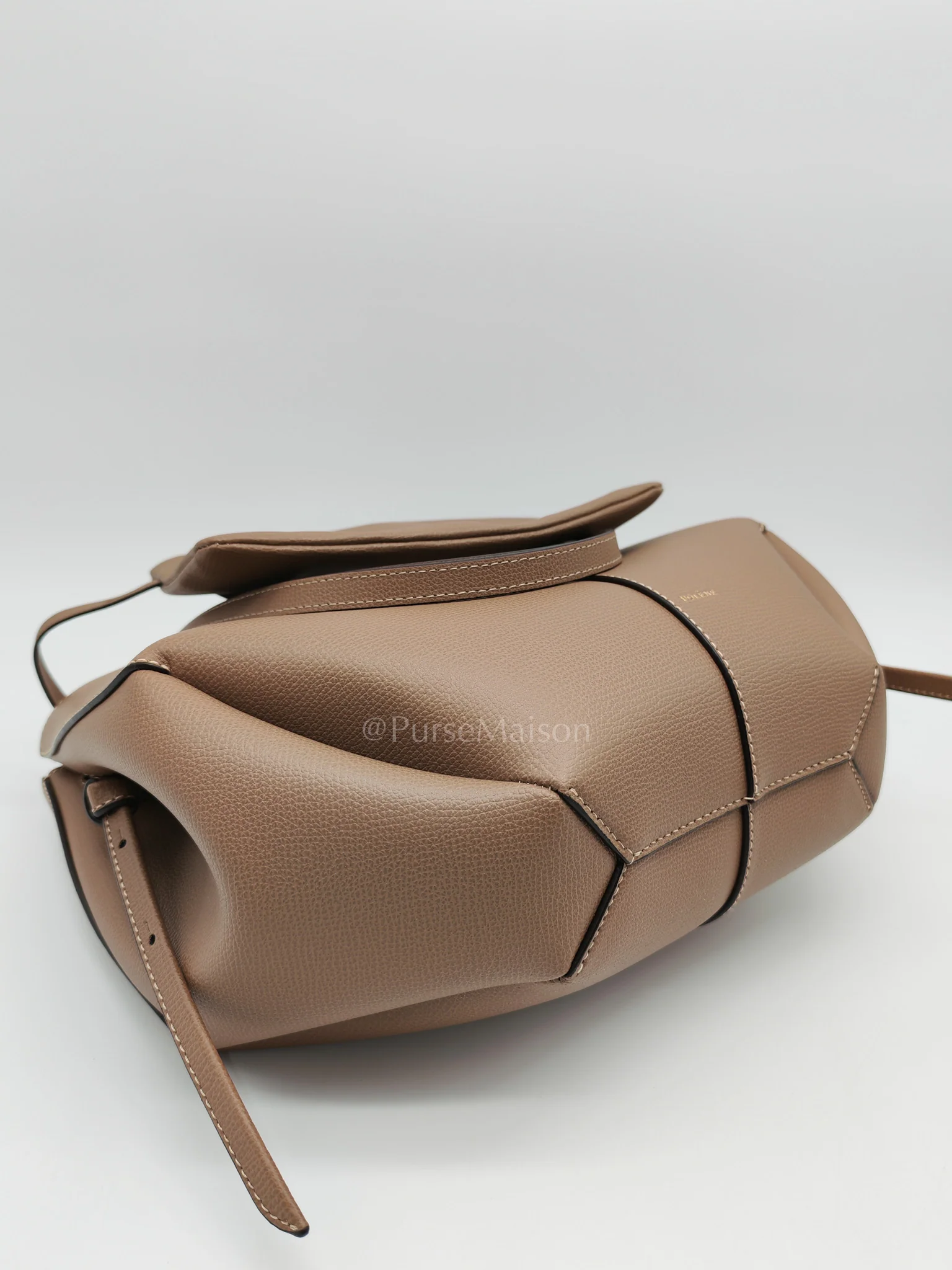 Polene Cyme Mini in Root Graine Leather Shoulder Bag - Image 8