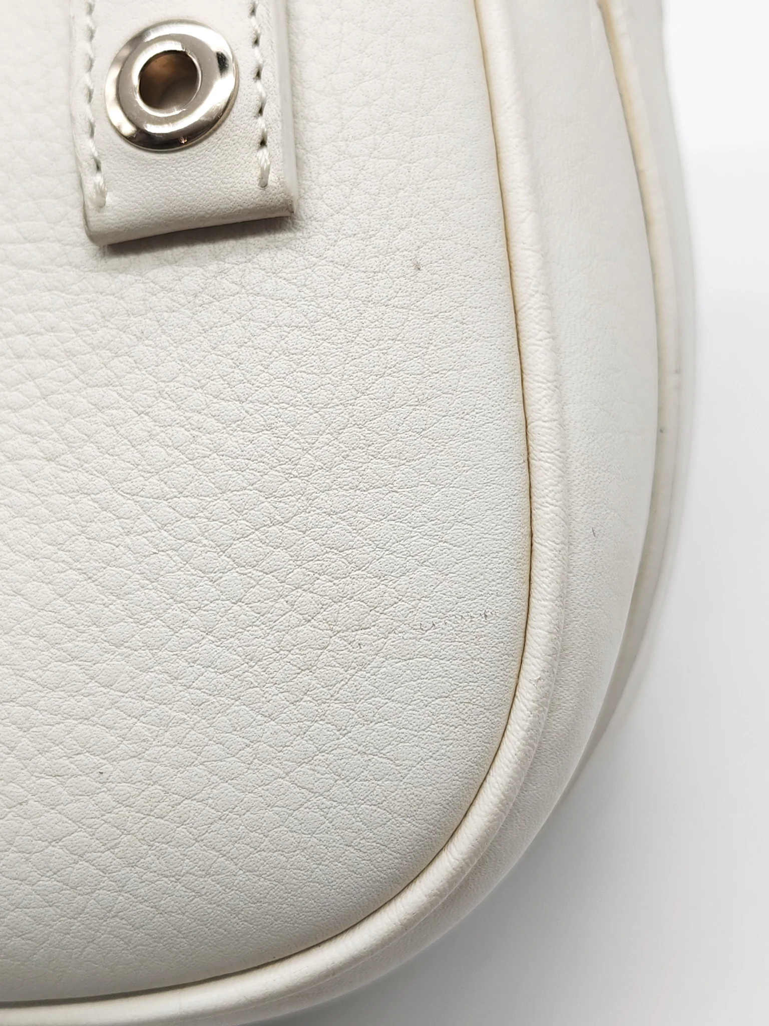 Christian Dior D Charm Pochette Shoulder Bag in White & Silver Hardware - Image 27