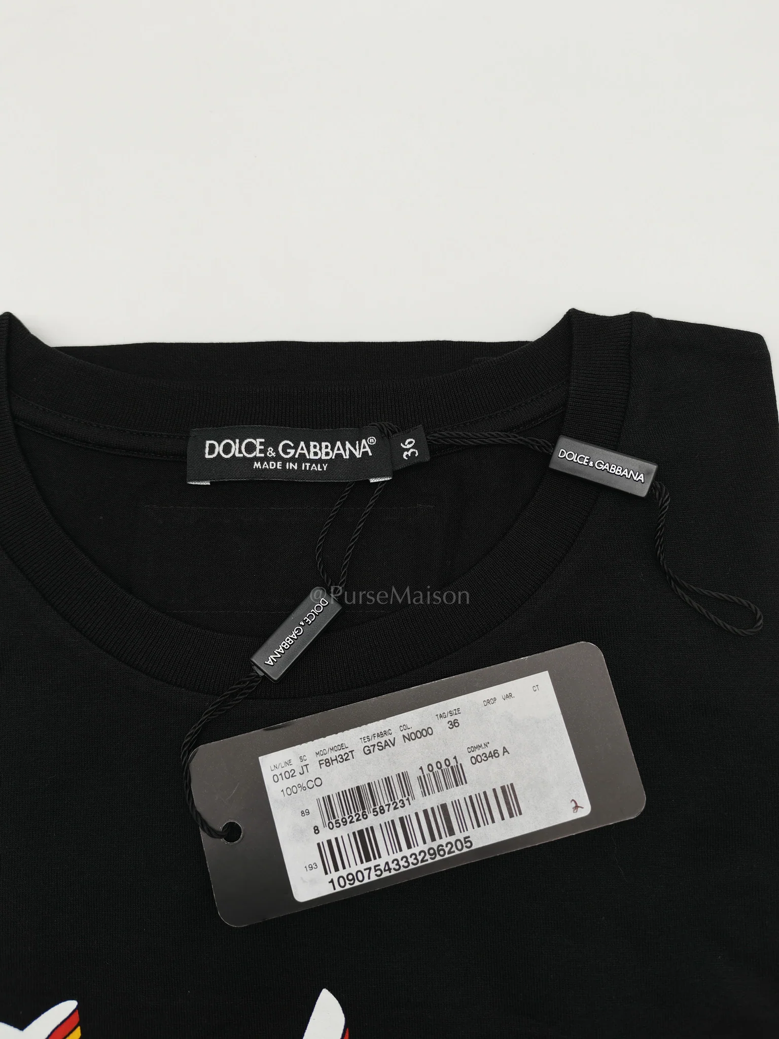Dolce & Gabbana Rainbow Logo Print T-Shirt Women Size 36 - Image 4