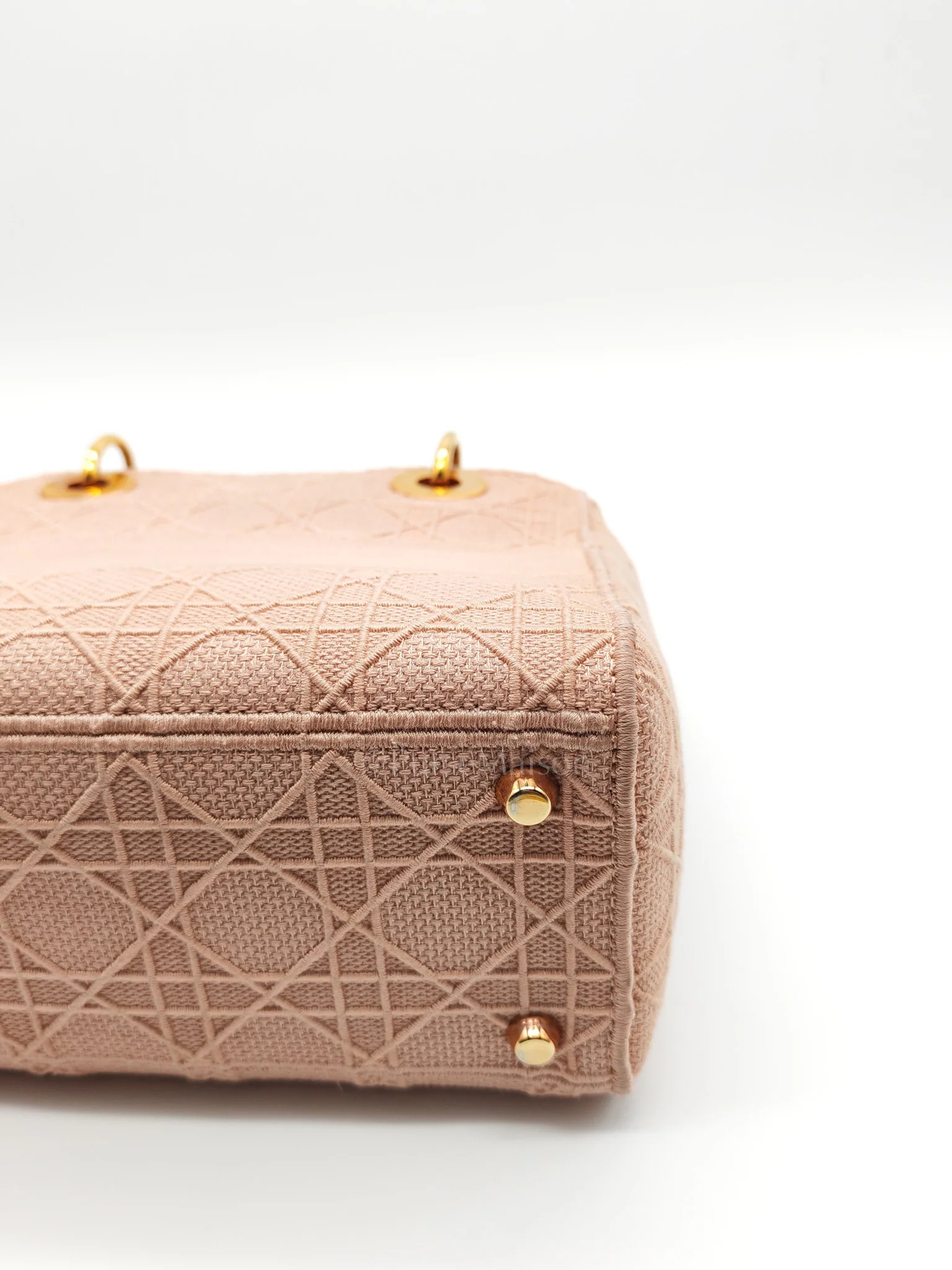 Christian Dior Lady D-Lite Medium in Blush Rose Canvas and Rose Gold Hardware Shoulder Bag - Image 15