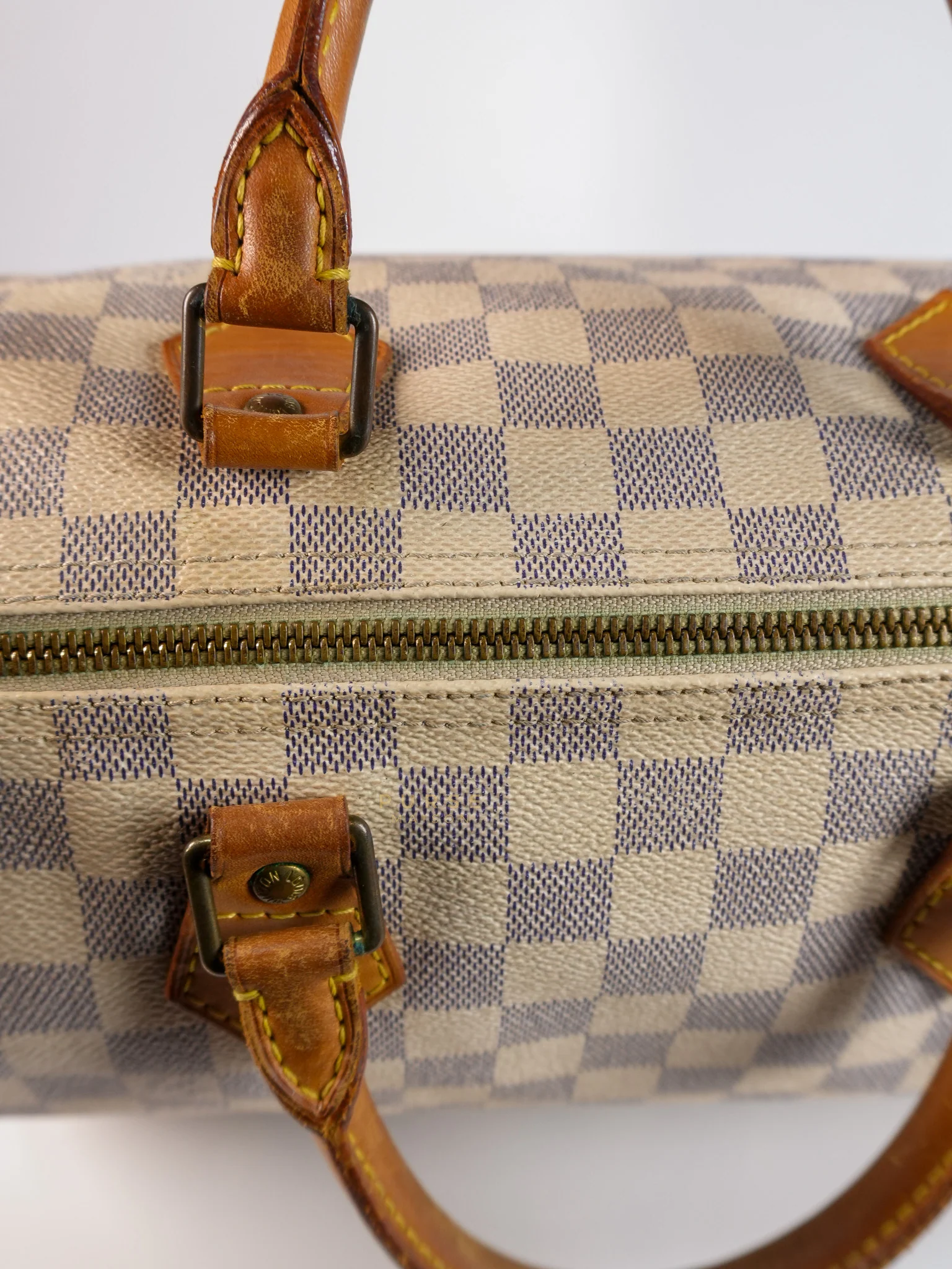 Louis Vuitton Speedy 30 in Damier Azur Canvas (Date Code: DU0038) - Image 25