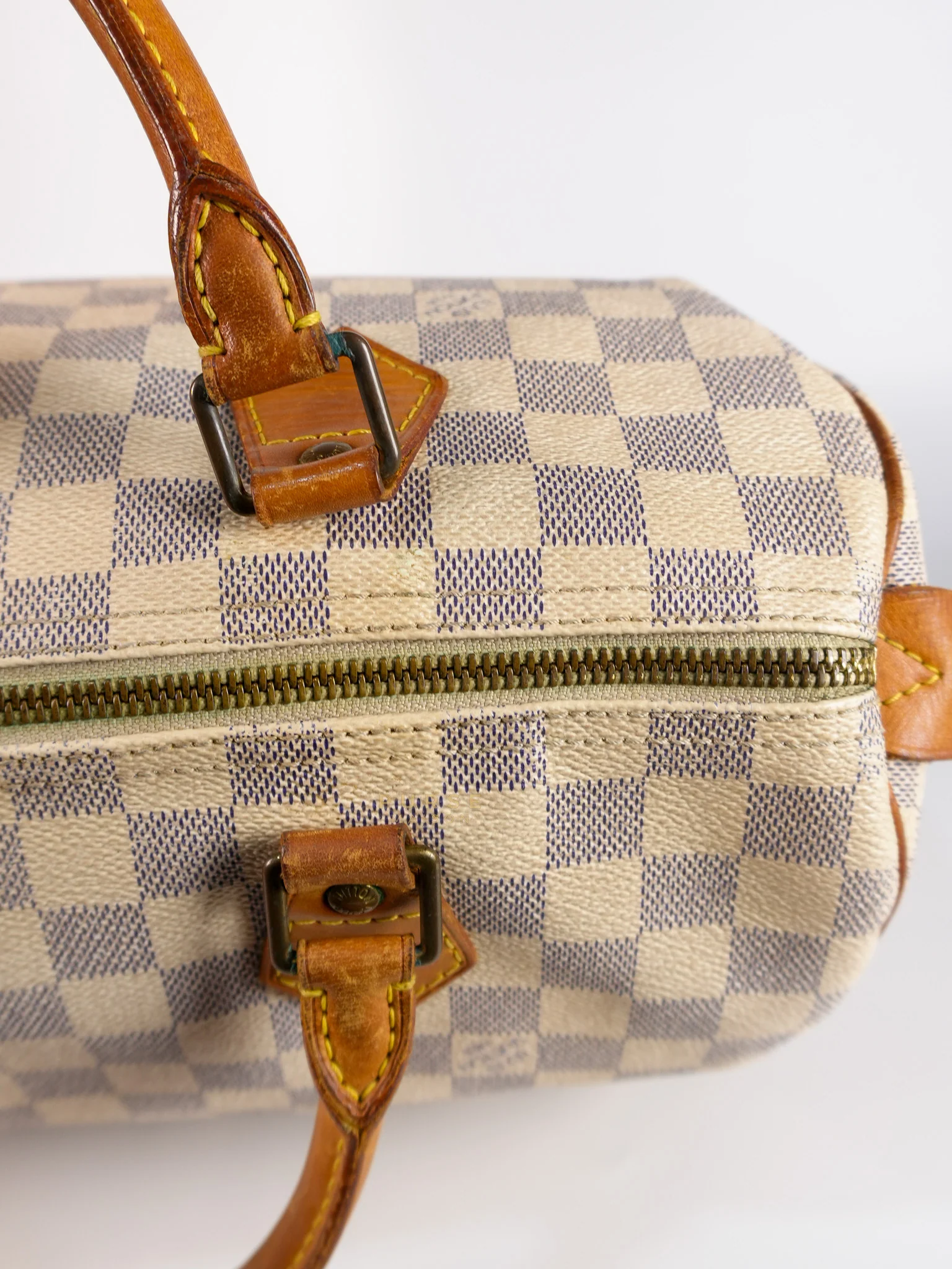 Louis Vuitton Speedy 30 in Damier Azur Canvas (Date Code: DU0038) - Image 26
