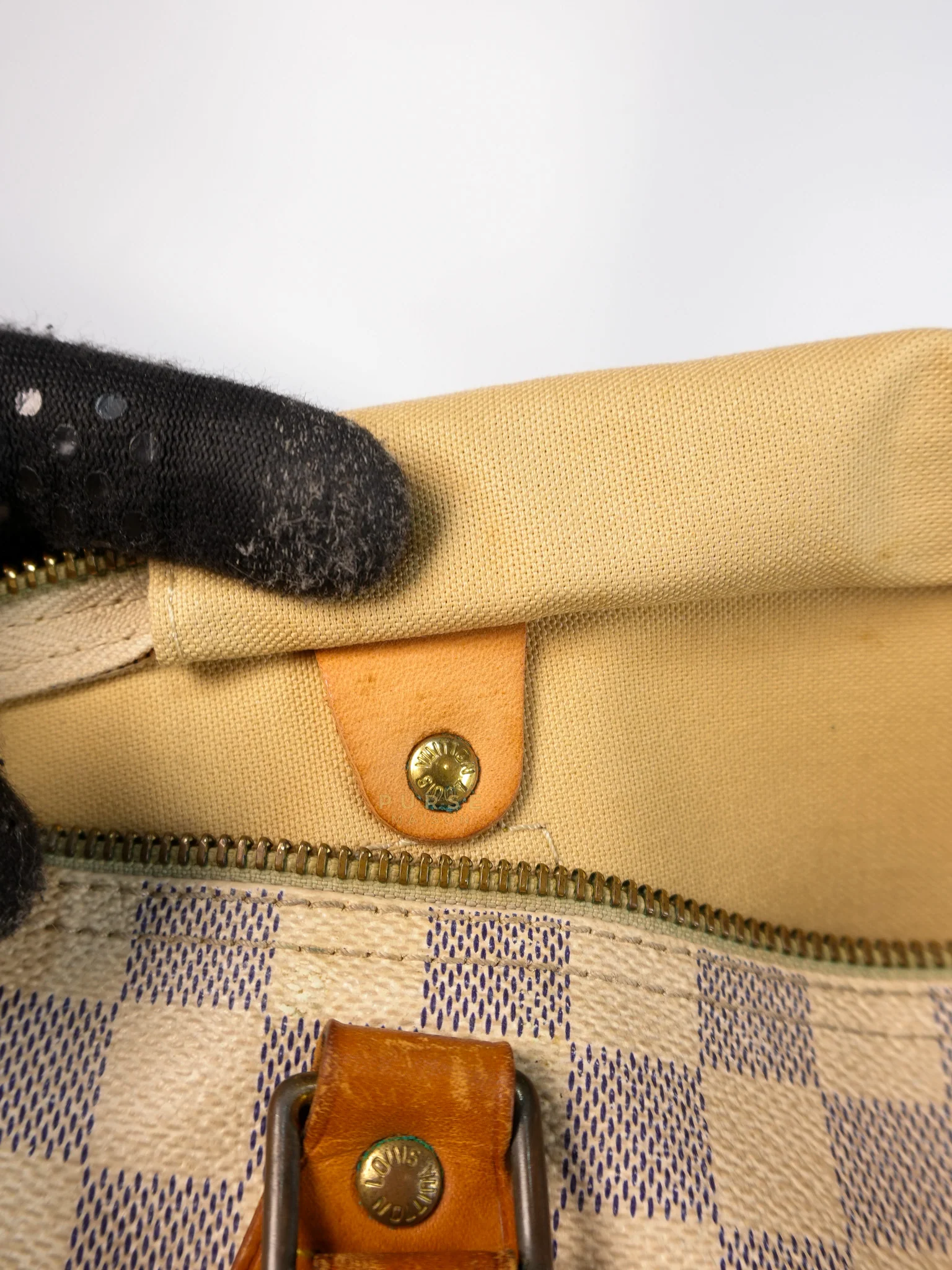 Louis Vuitton Speedy 30 in Damier Azur Canvas (Date Code: DU0038) - Image 34
