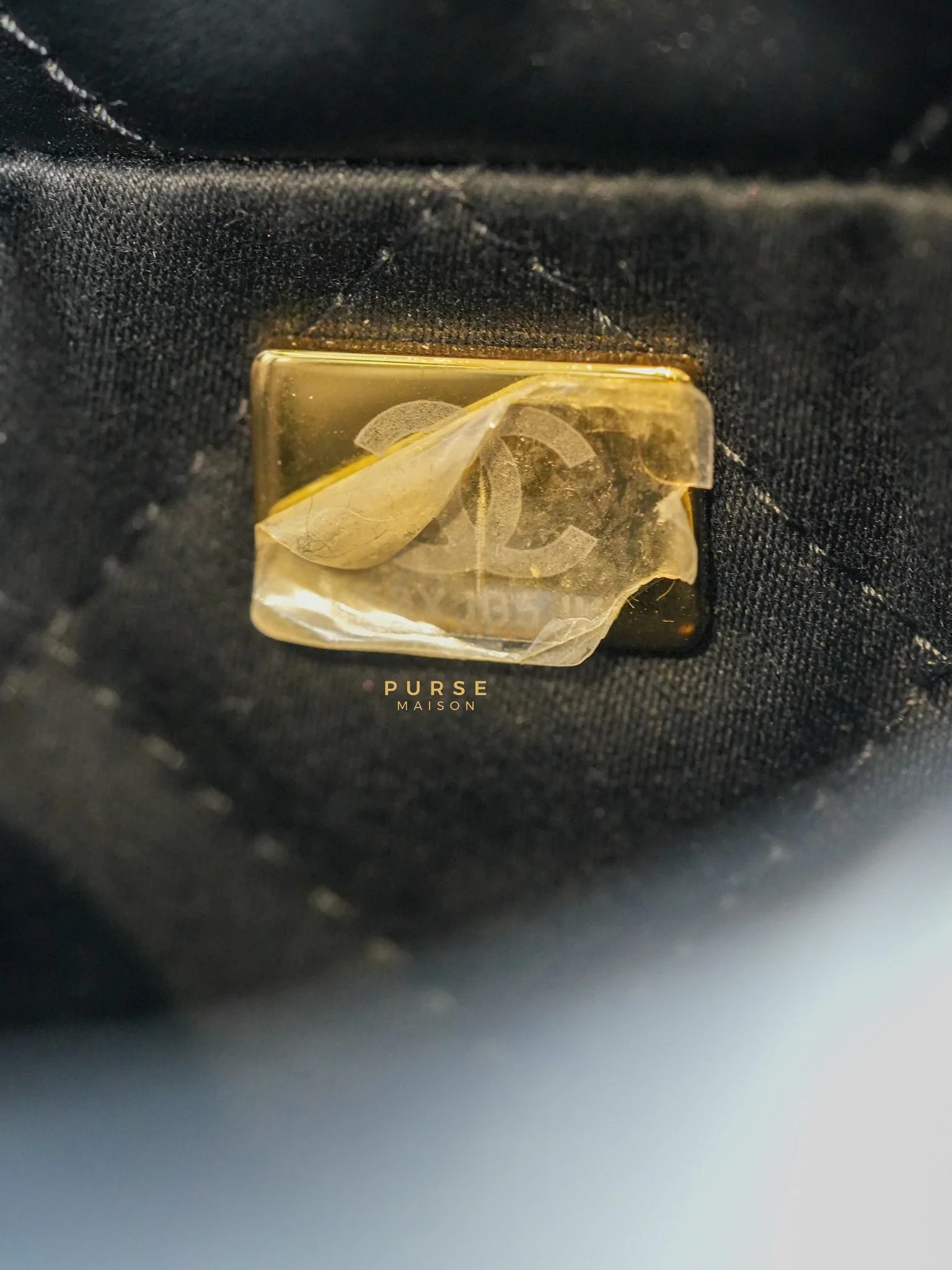 Chanel 22 Mini Black Calfskin Leather in Aged Gold Hardware (Microchip) - Image 21