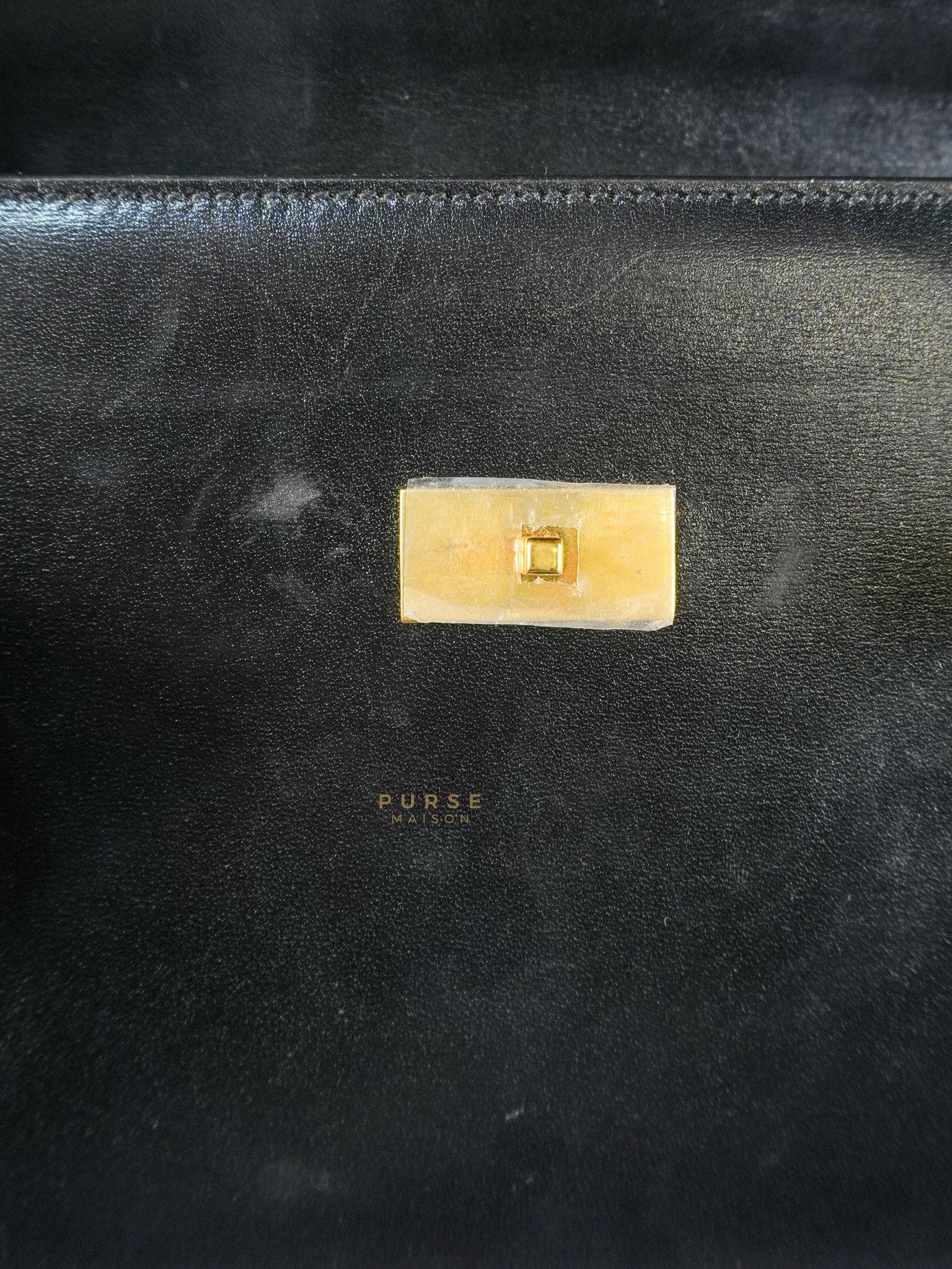 Yves Saint Laurent Mini Manhattan Bag in Black Smooth Leather and Gold Hardware - Image 25