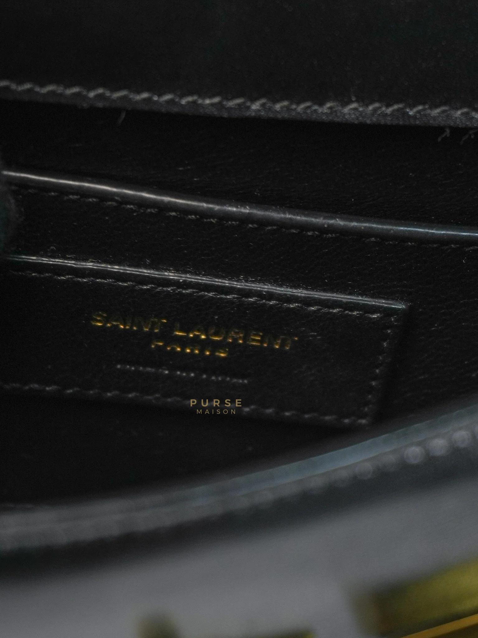 Yves Saint Laurent Mini Manhattan Bag in Black Smooth Leather and Gold Hardware - Image 29