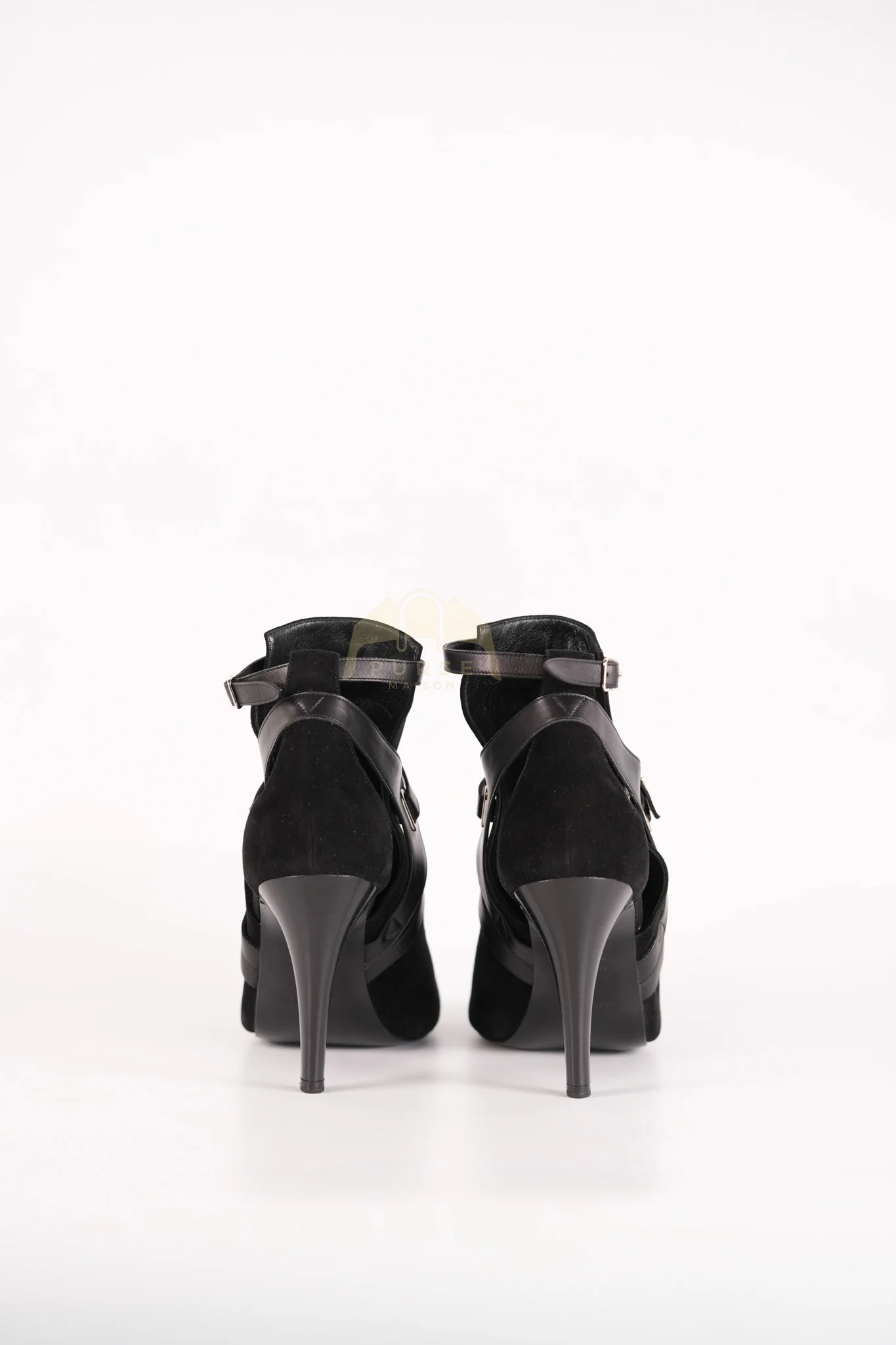 Hermes Desir High Heels Sandals in Black Size 38 (22cm) - Image 11