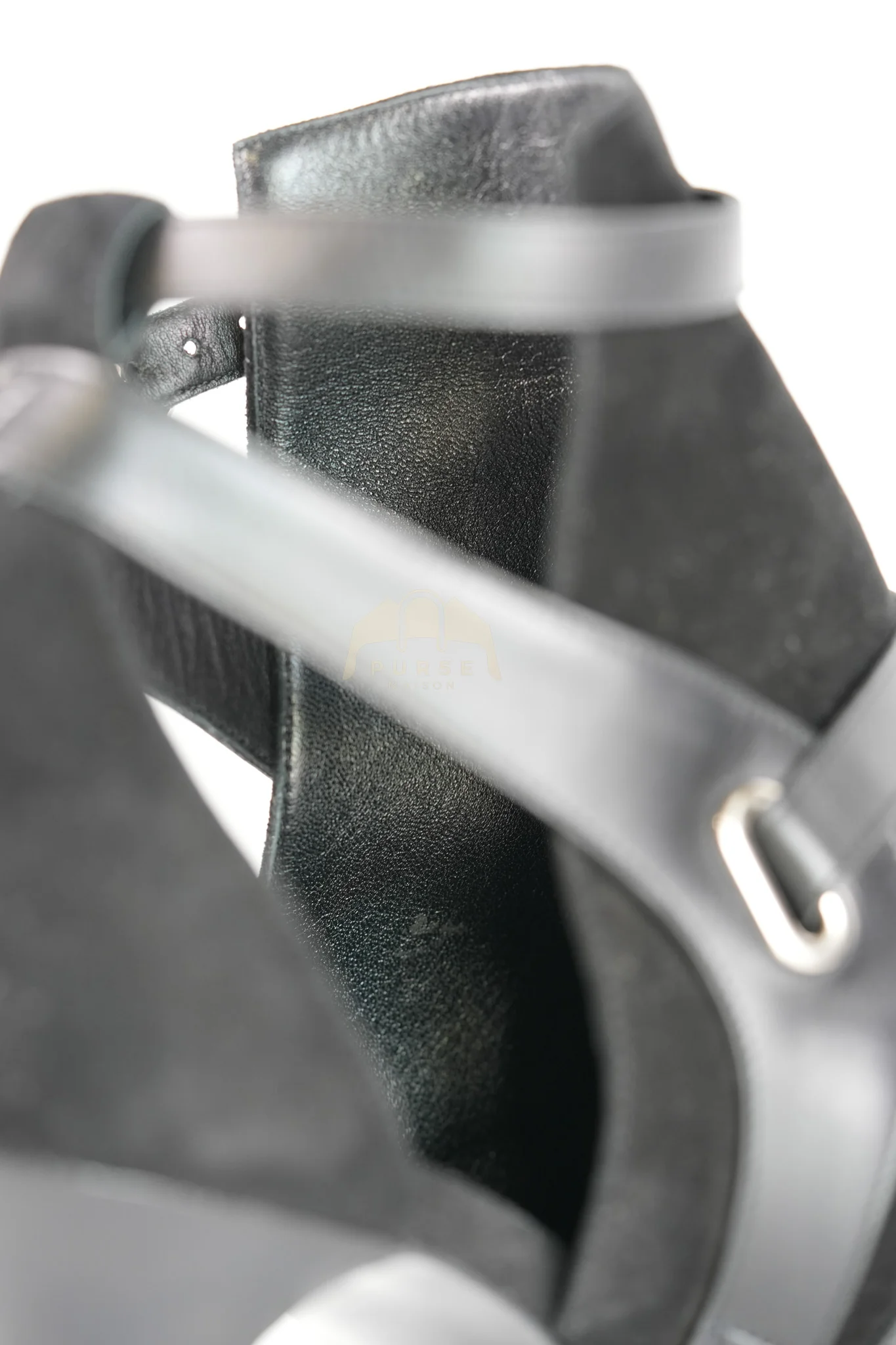 Hermes Desir High Heels Sandals in Black Size 38 (22cm) - Image 14