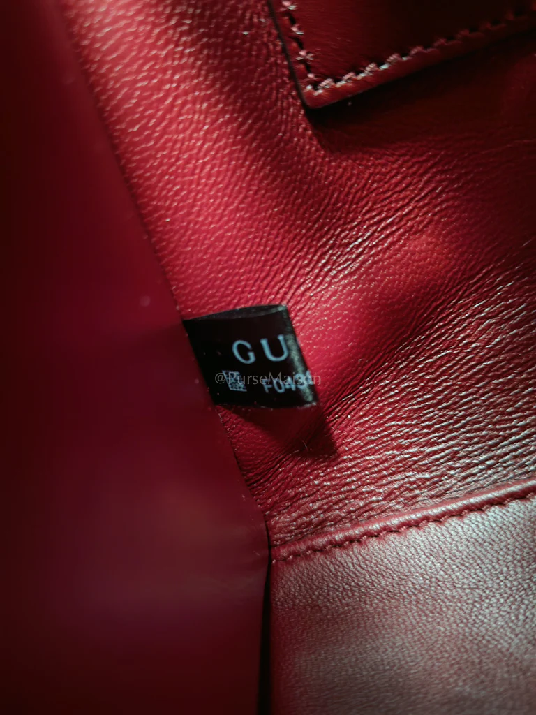 Gucci Diana Medium in Burgundy Smooth Calfskin Leather Crossbody Bag - Image 13