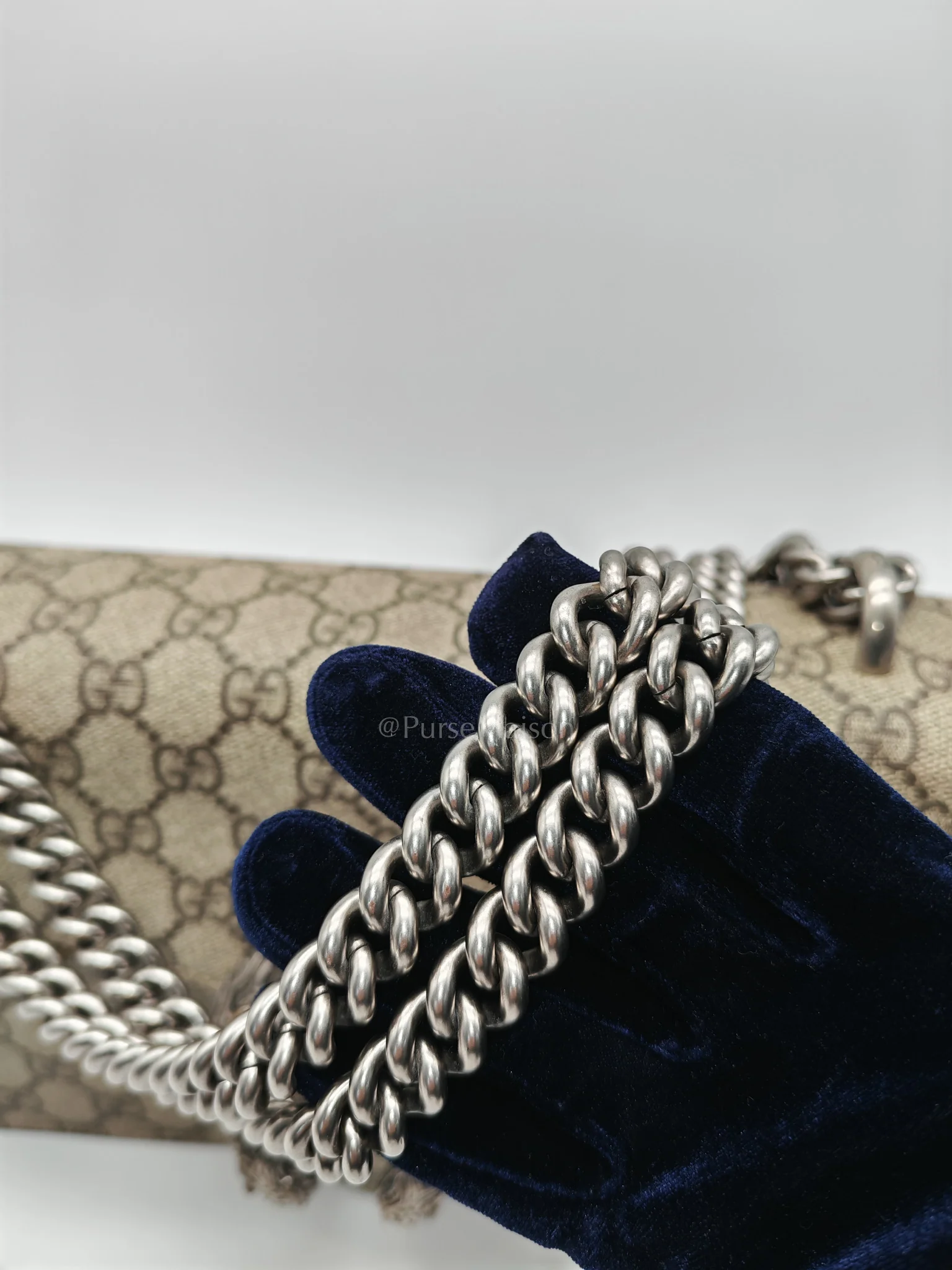 Gucci Dionysus Shoulder Bag in GG Supreme Canvas and Ruthenium Hardware - Image 16