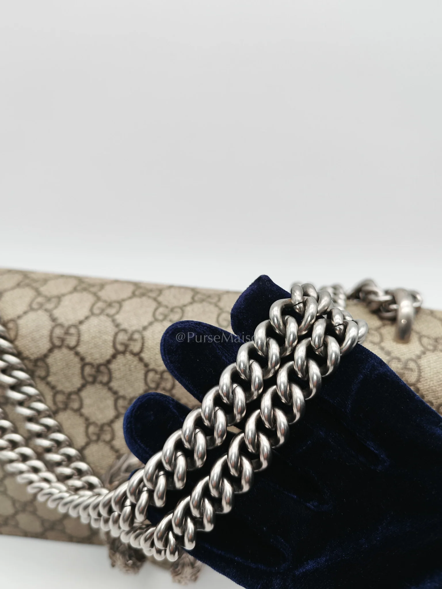 Gucci Dionysus Shoulder Bag in GG Supreme Canvas and Ruthenium Hardware - Image 17