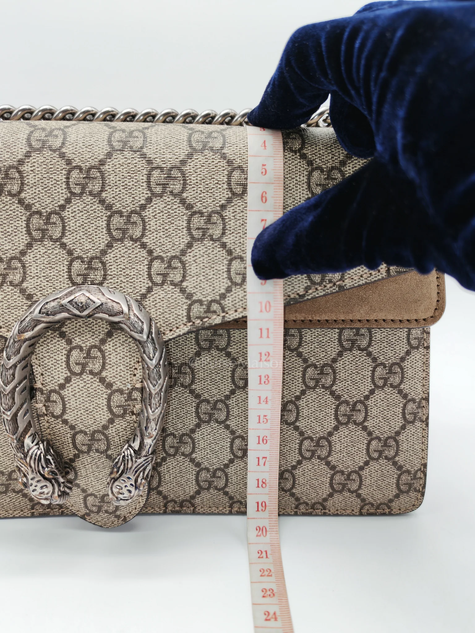 Gucci Dionysus Shoulder Bag in GG Supreme Canvas and Ruthenium Hardware - Image 28