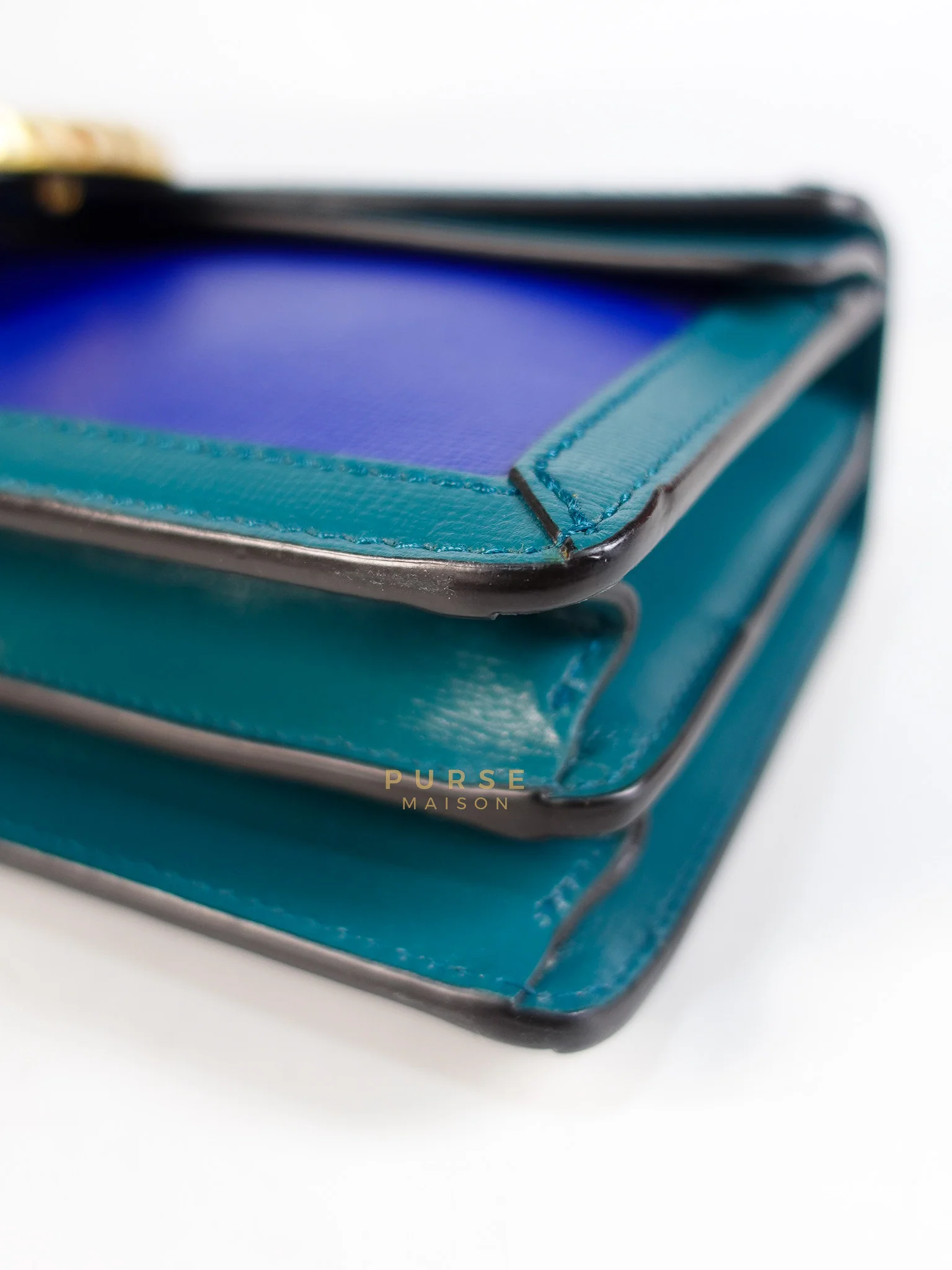 Gucci Dionysus Small Shoulder Bag in Blue & Green Silver Hardware - Image 13