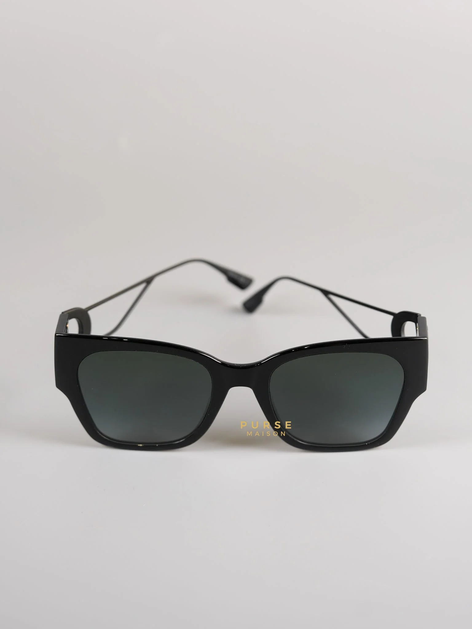 Christian Dior Dior 30 Montaigne Black 80711 Square Sunglasses - Image 3