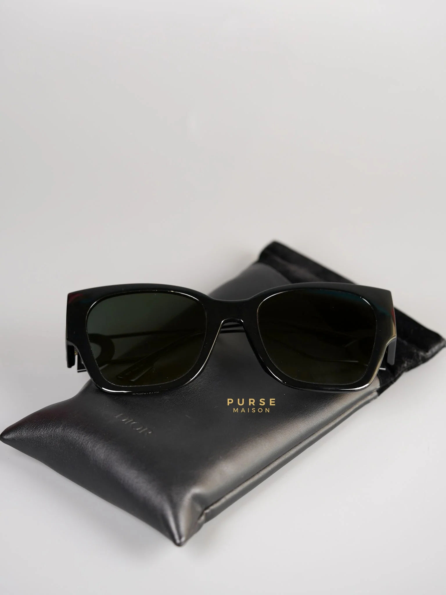 Christian Dior Dior 30 Montaigne Black 80711 Square Sunglasses - Image 4